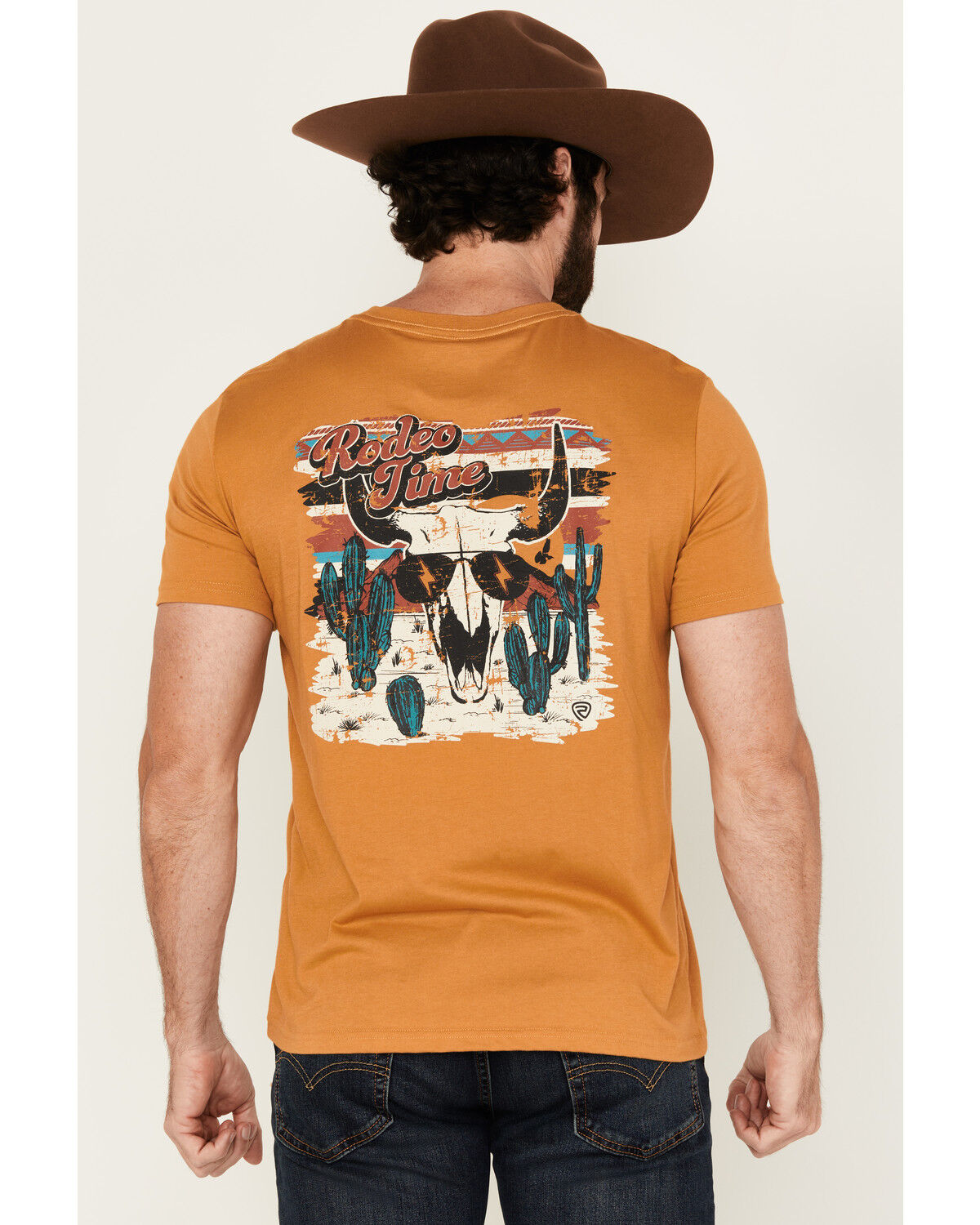 Rock & Roll Denim Men's Dale Skull Short Sleeve Graphic T-Shirt