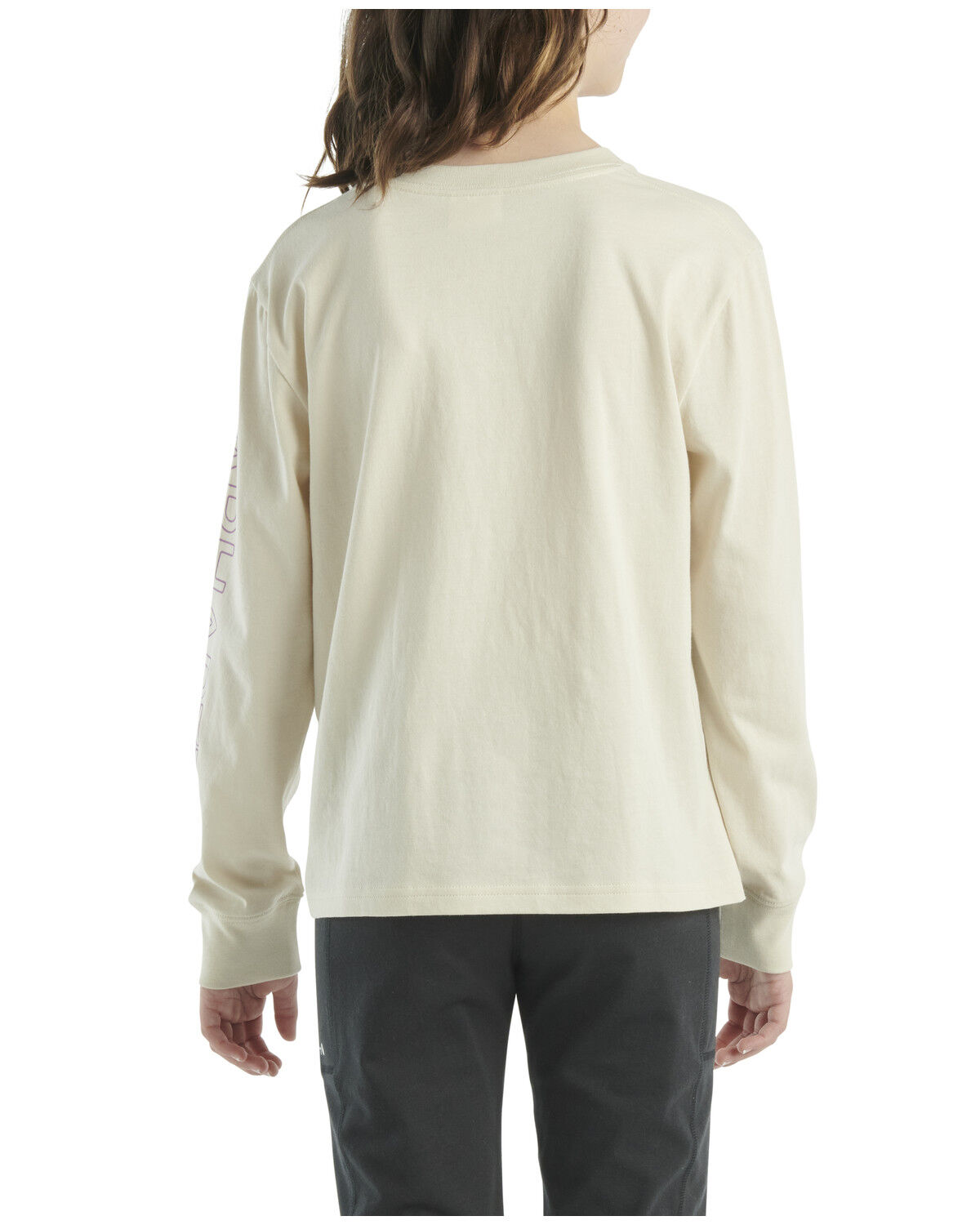 Carhartt Little Girls' Logo Long Sleeve Pocket Tee