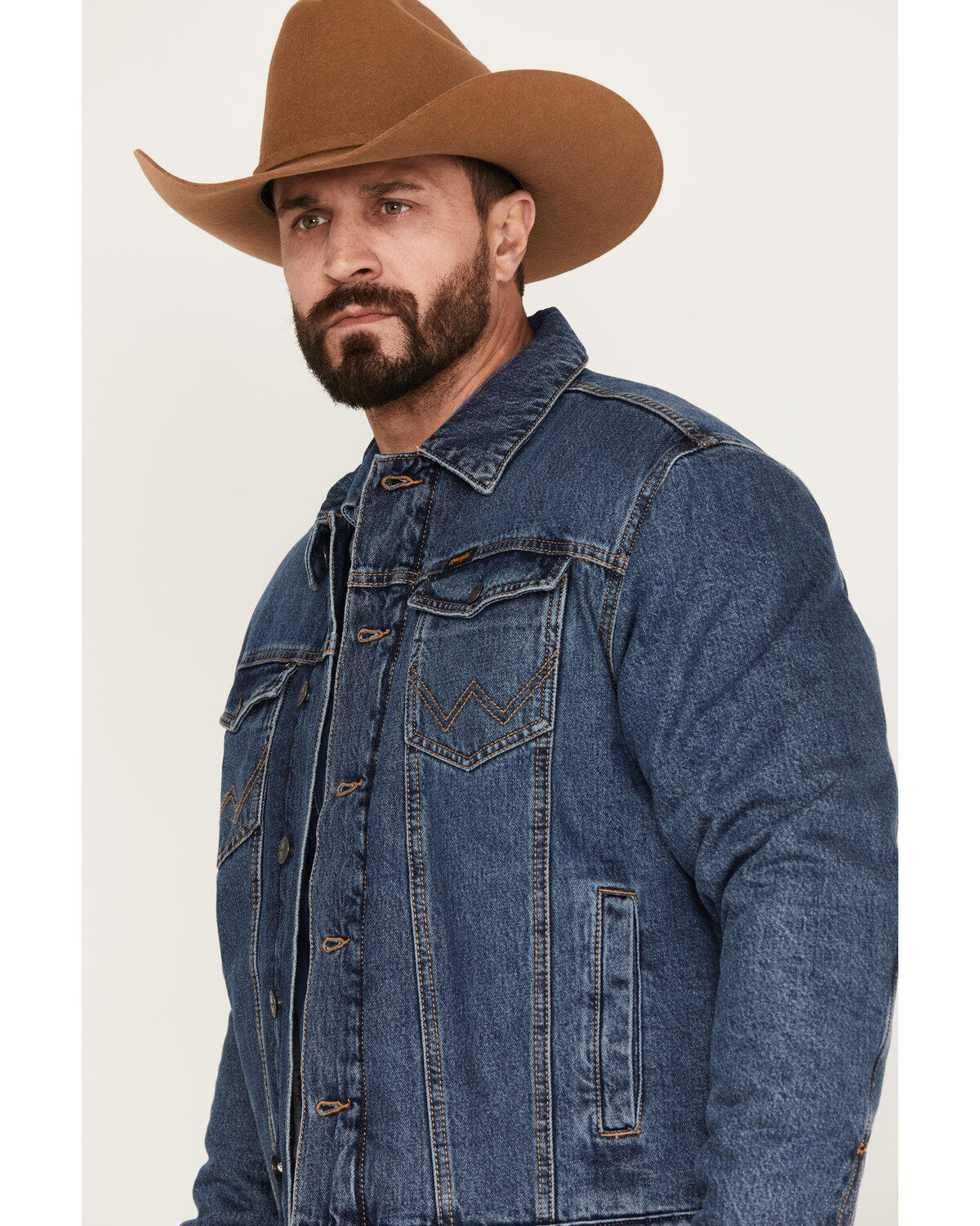 Wrangler Retro Men's Sherpa Lined Denim Jacket