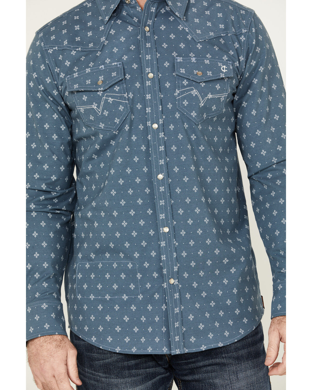 Cody James Men's FR Printed Lightweight Long Sleeve Snap Western Work Shirt