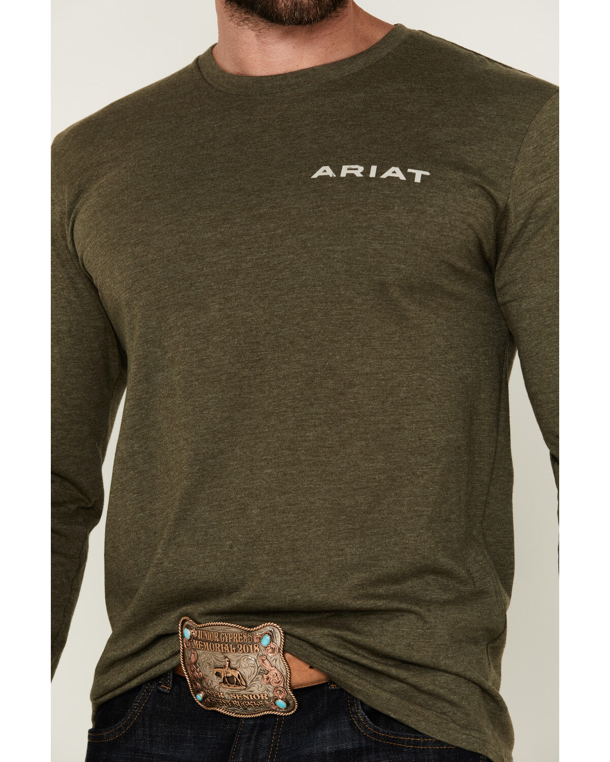 Ariat Men's Boarded Hex Flag Long Sleeve Graphic T-Shirt