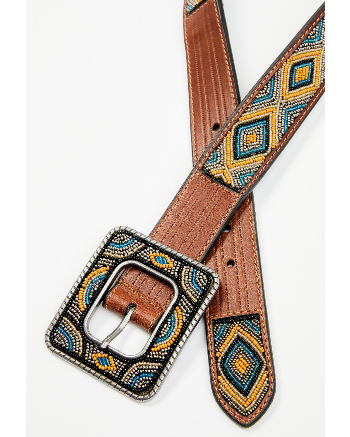 Shyanne Women's Gretchen Beaded Leather Belt