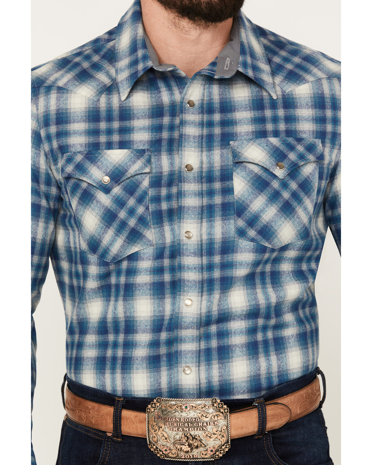 Pendleton Men's Canyon Plaid Print Long Sleeve Western Snap Shirt