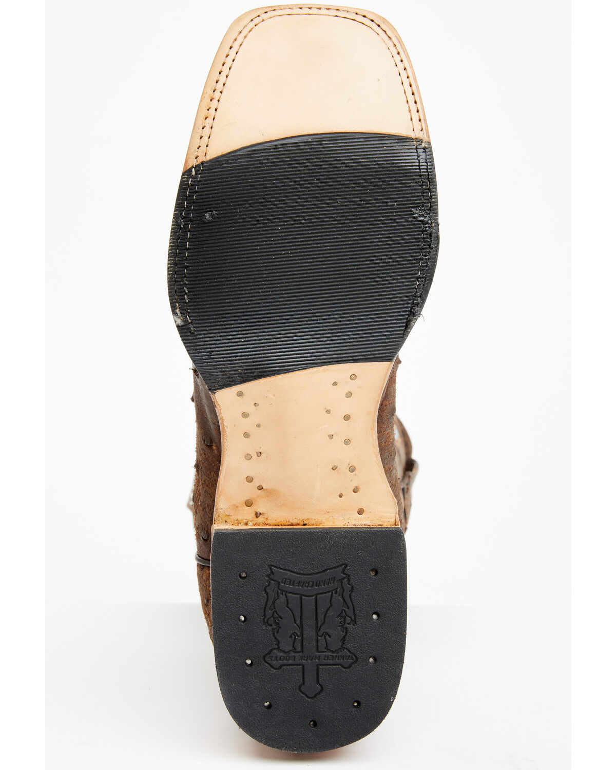 Tanner Mark Men's Exotic Full Quill Ostrich Western Boots - Broad Square Toe