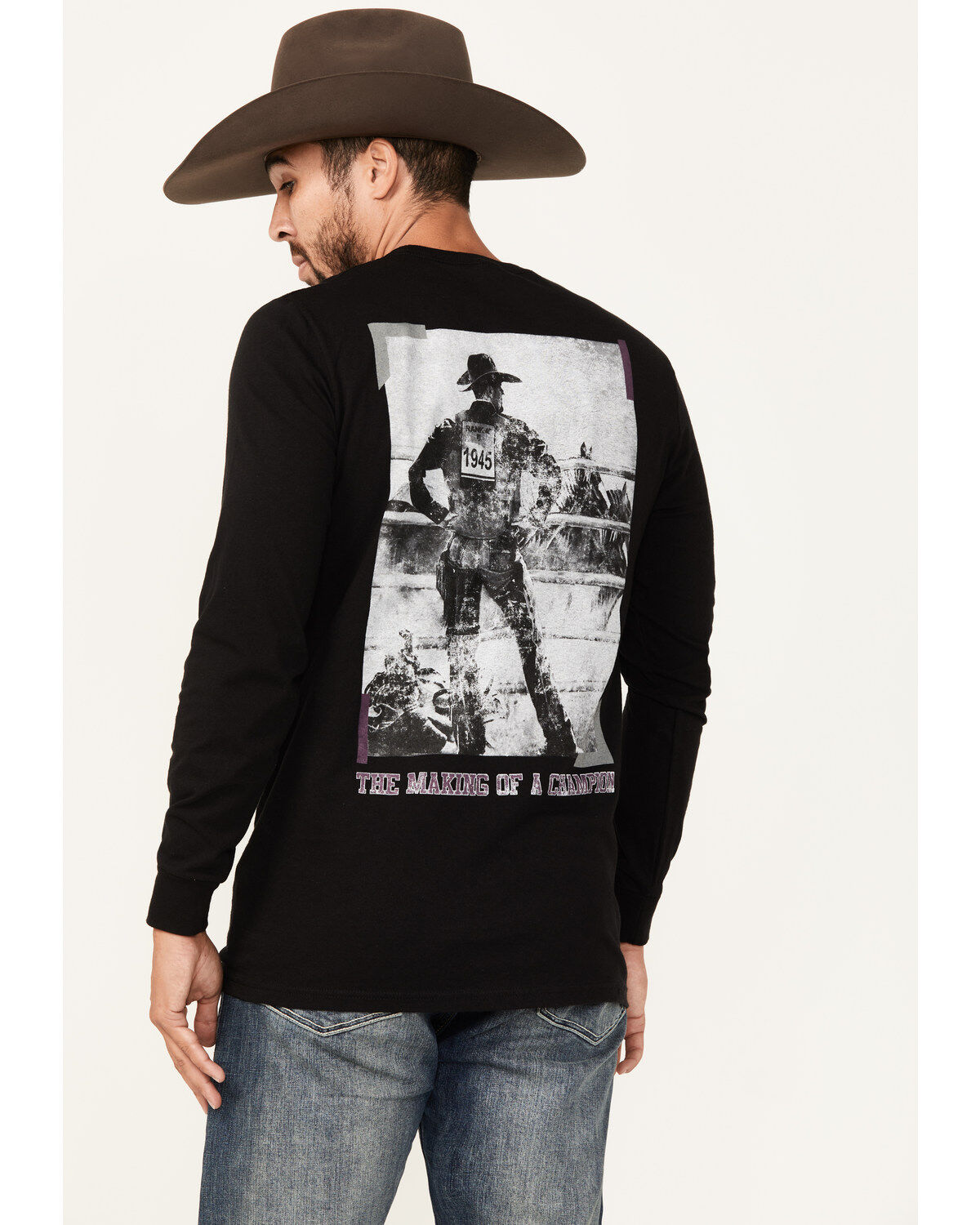 RANK 45&reg; Men's Bucklog Long Sleeve Graphic T-Shirt