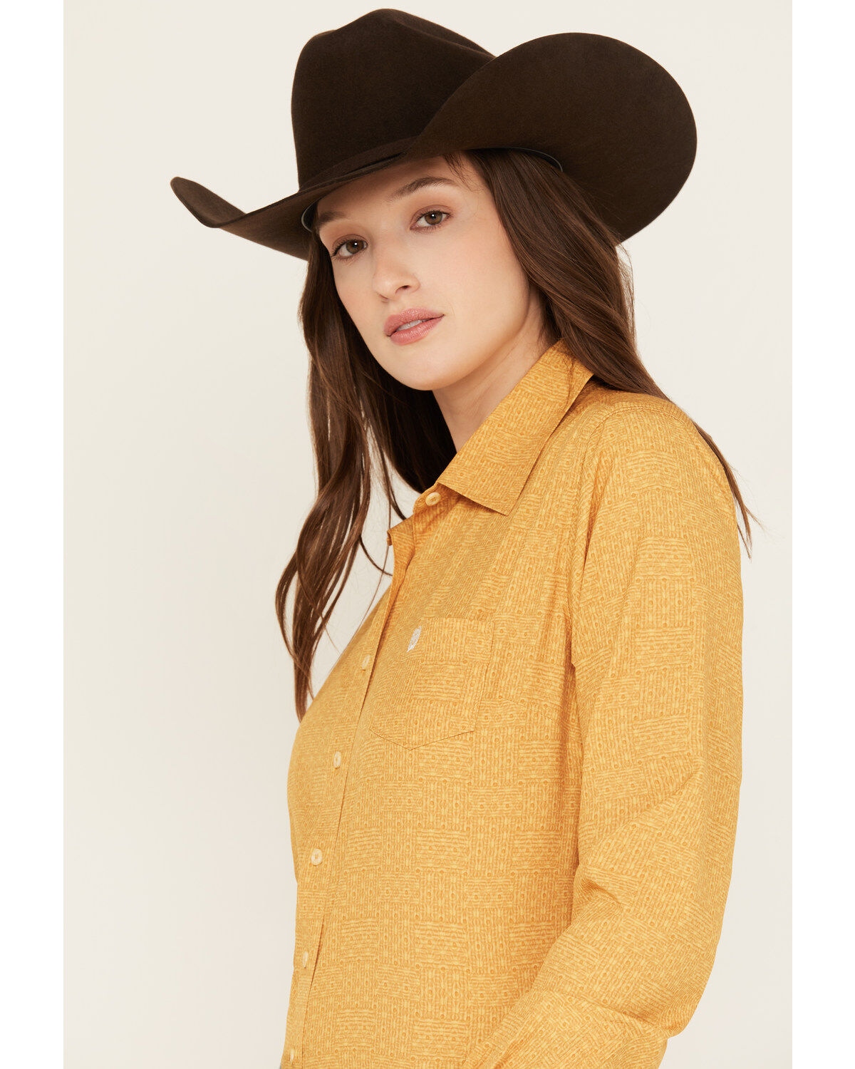 Cinch Women's ARENAFLEX™ Printed Long Sleeve Button-Down Western Shirt