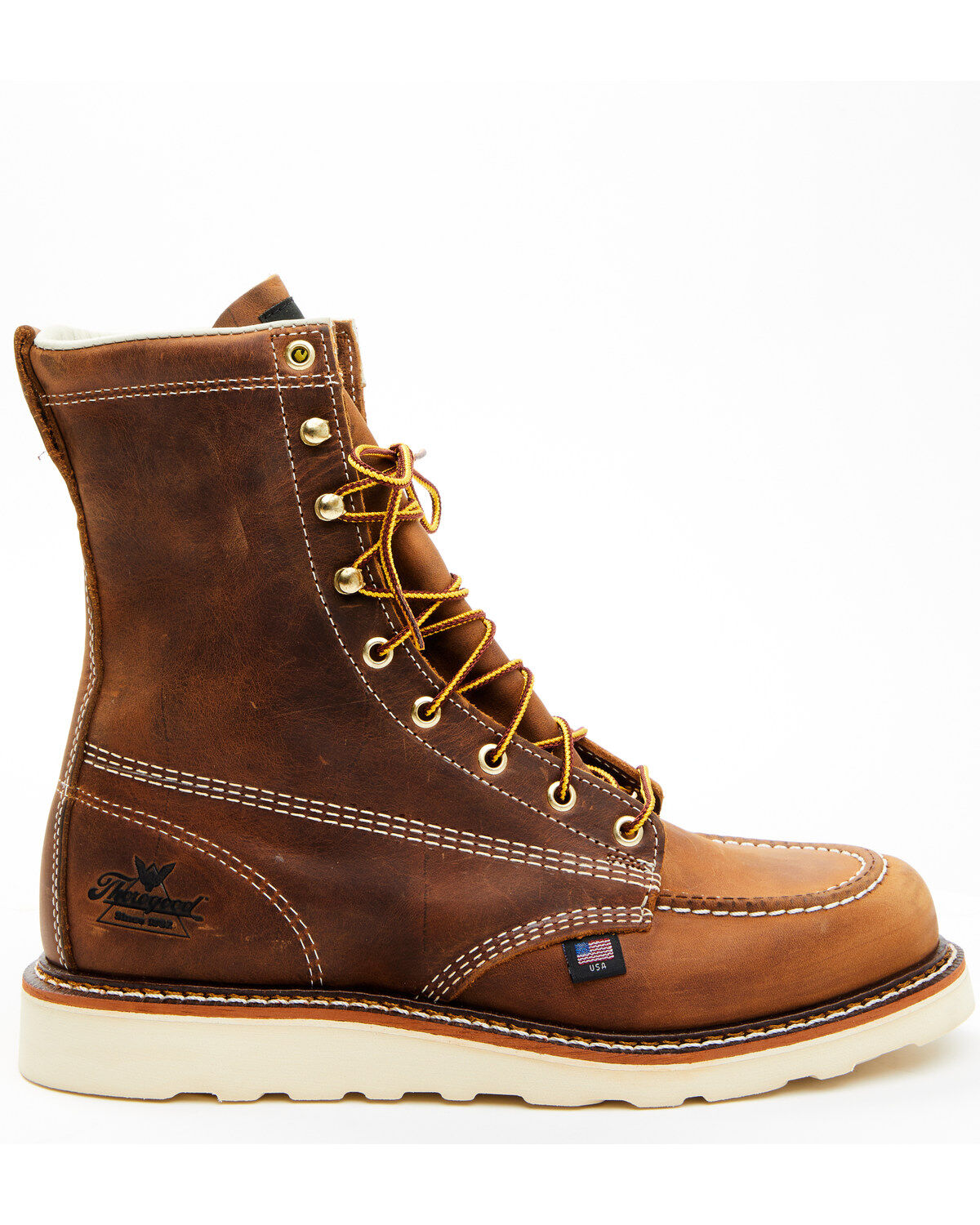 Thorogood Men's 8" American Heritage MAXwear Wedge Sole Work Boots - Soft Toe