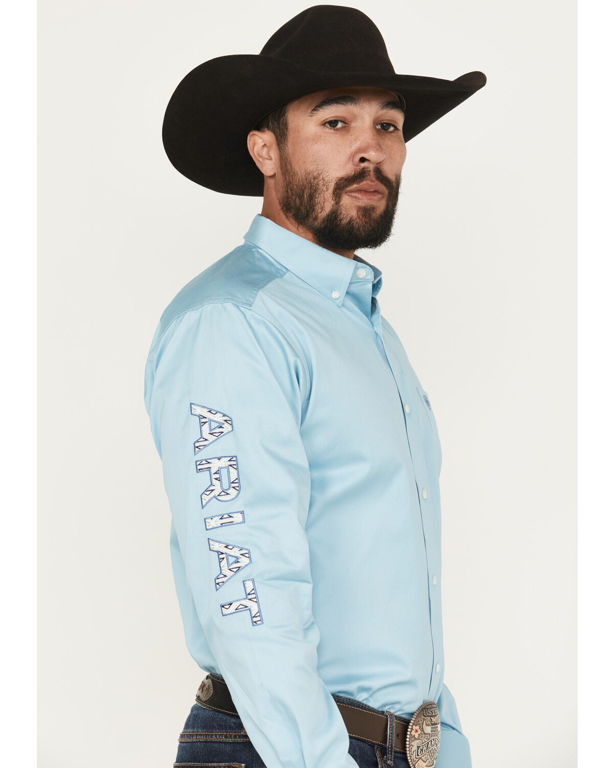 Ariat Men's Team Logo Long Sleeve Button-Down Western Shirt