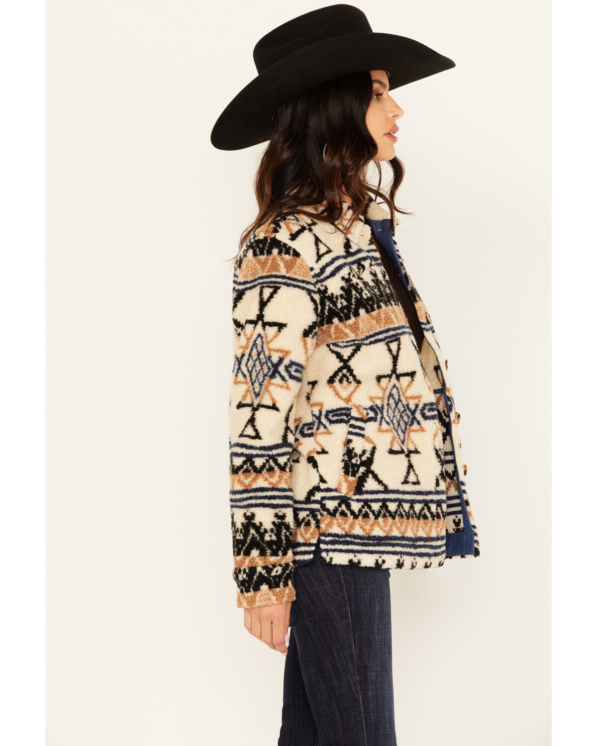 Idyllwind Women's Dowlan Southwestern Print Sherpa Jacket