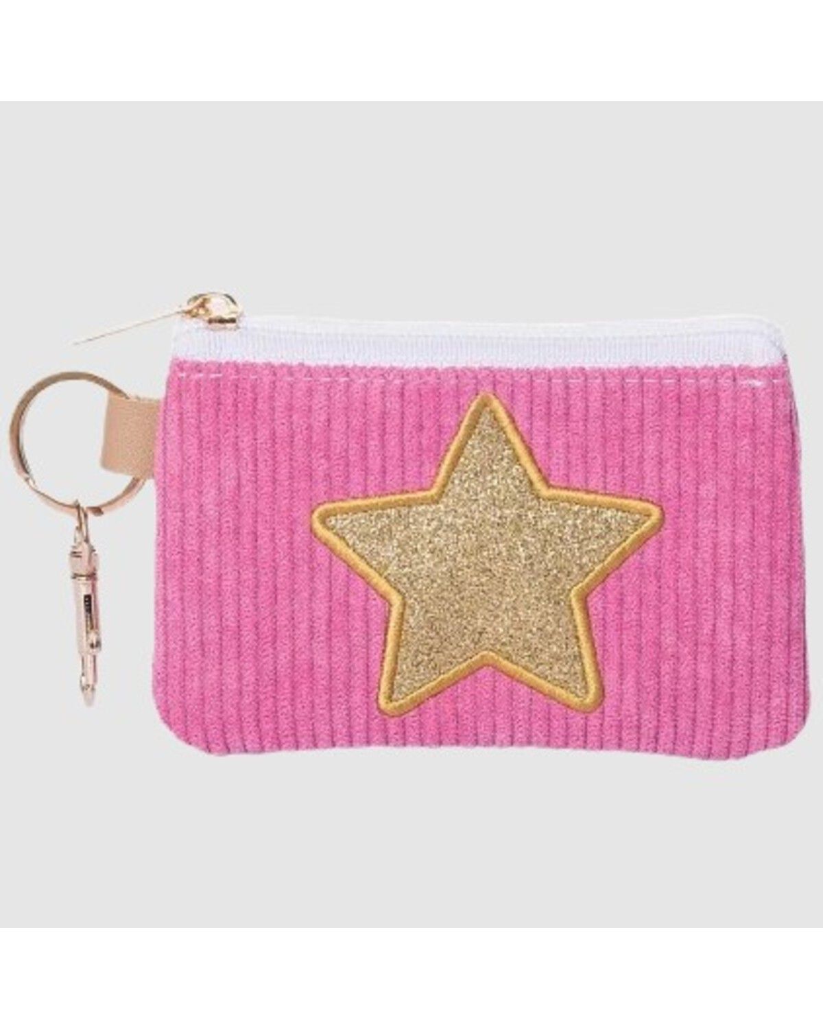Totalee Gift Women's Gold Star Corduroy Wallet