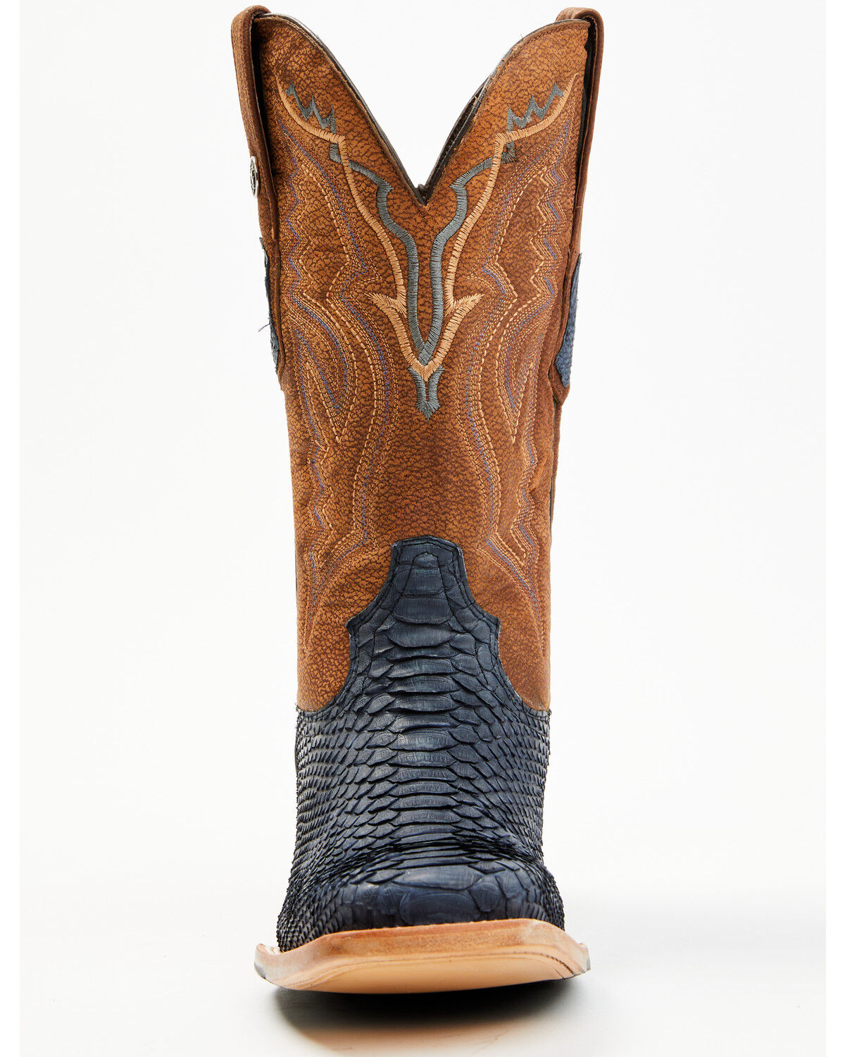 Tanner Mark Men's Exotic Python Western Boots - Broad Square Toe