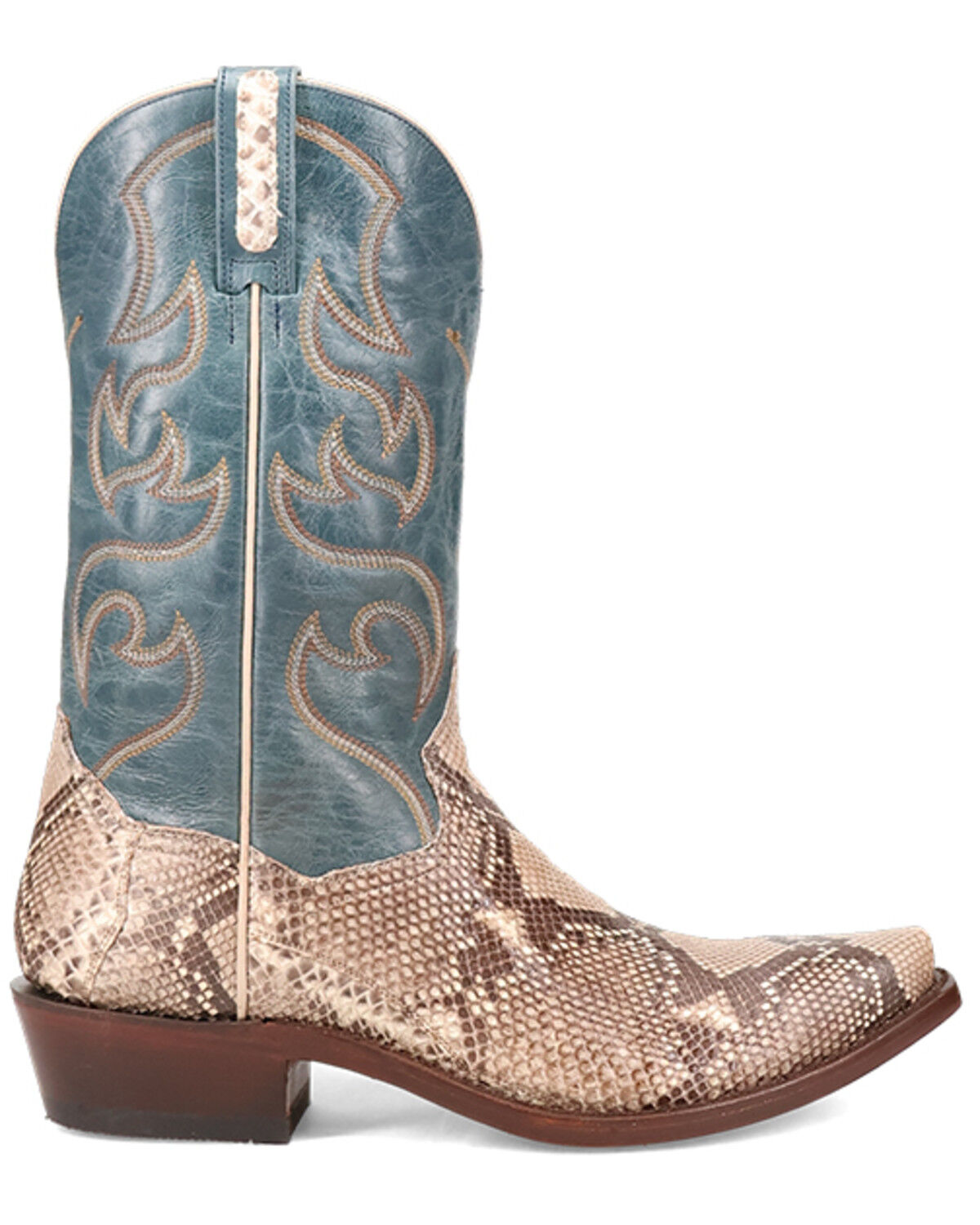 Dan Post Men's Exotic Python Western Boots - Snip Toe