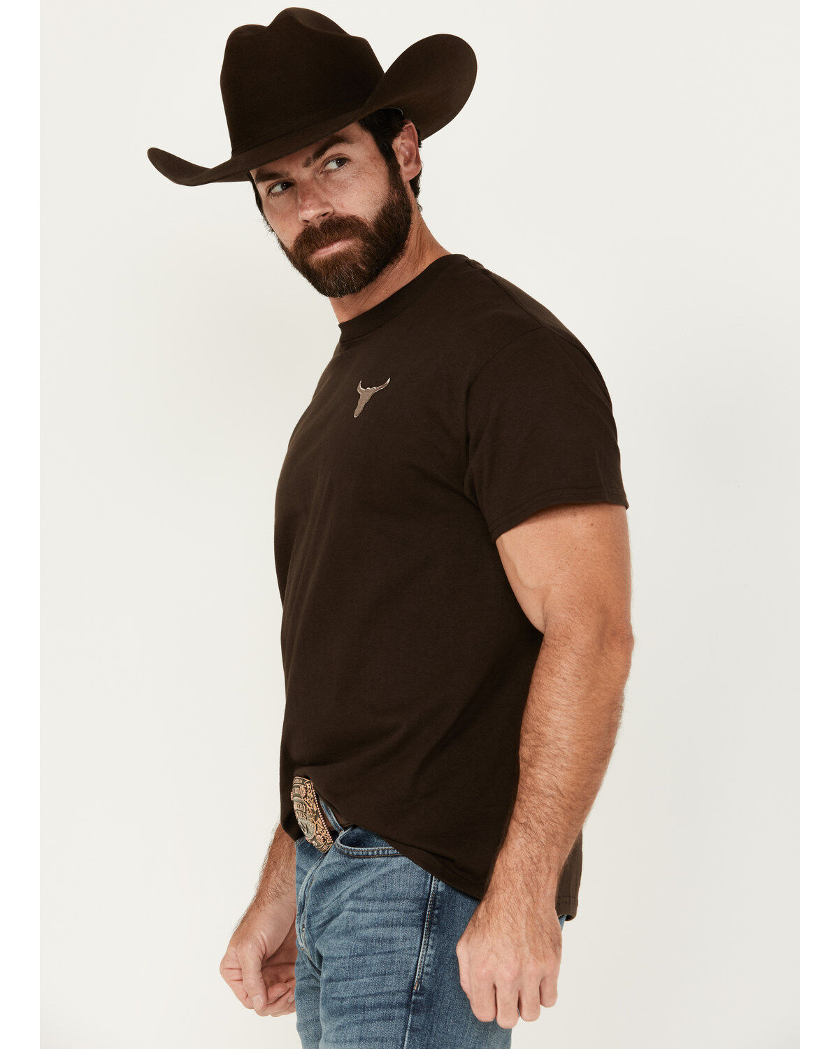 Riot Society Men's Bull Skull Short Sleeve Graphic T-Shirt