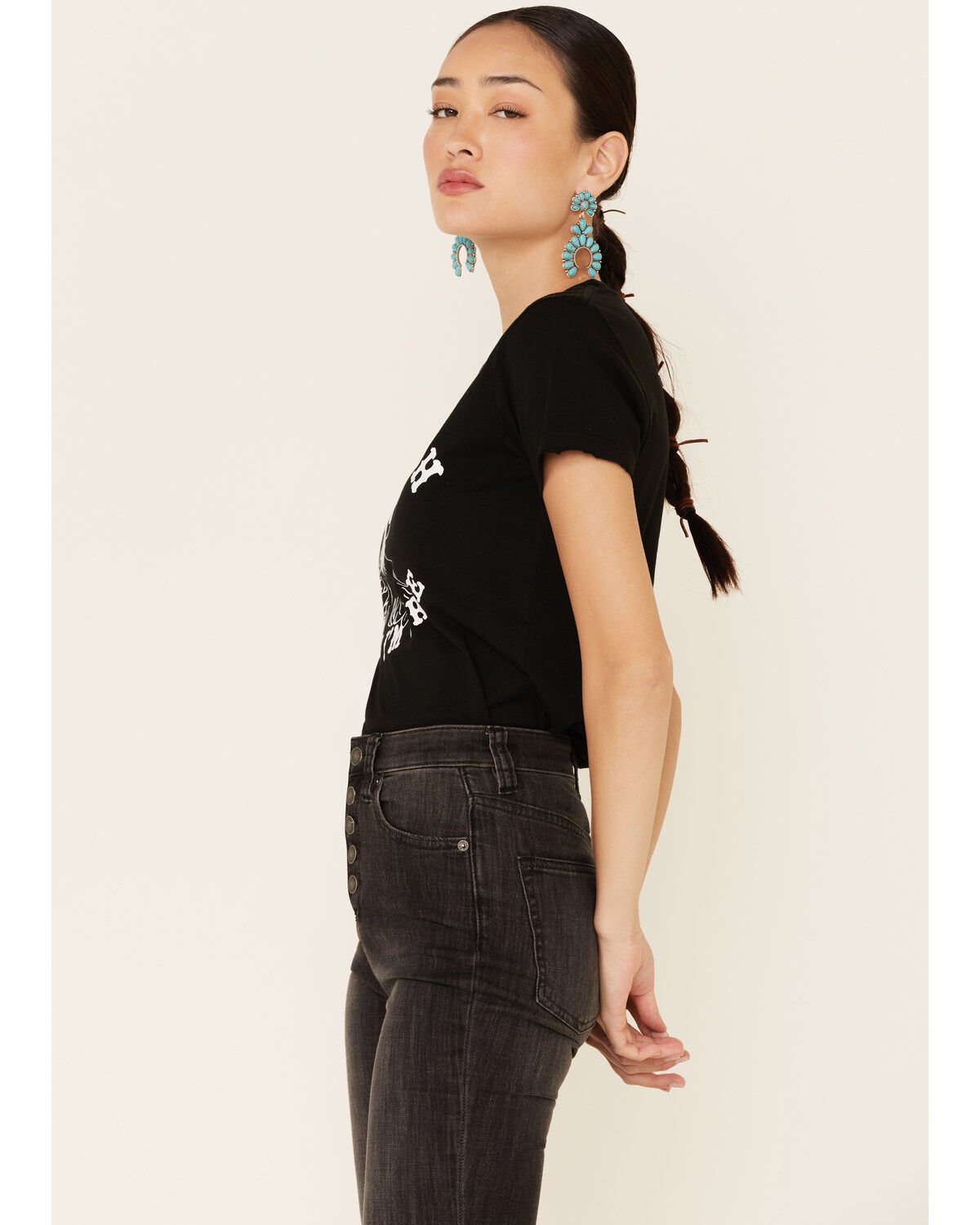 Bandit Brand Women's I Ain't Rich But Lord I'm Free Graphic Tee