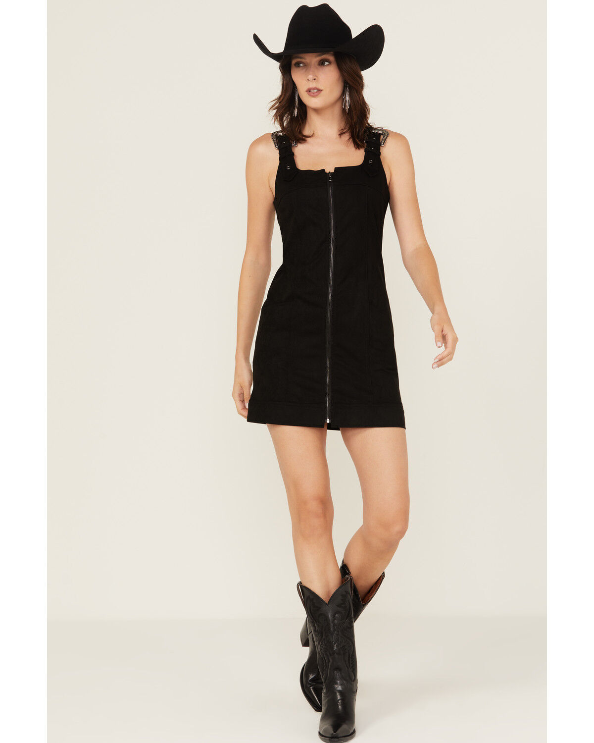 Blue B Women's Buckle Sleeveless Mini Dress