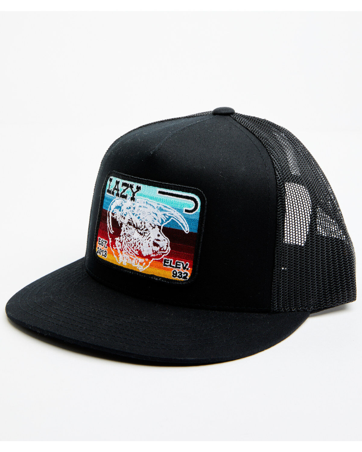 Lazy J Ranchwear Men's Serape Striped Elevation Mesh Back Ball Cap