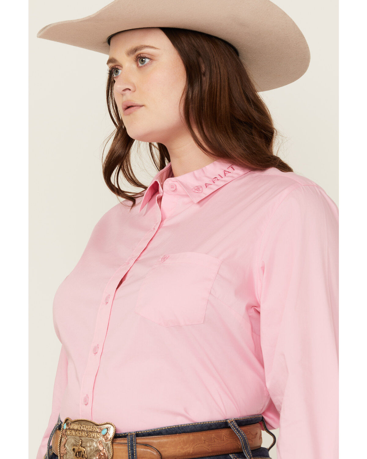 Ariat Women's R.E.A.L Team Kirby Long Sleeve Button-Down Stretch Western Shirt - Plus