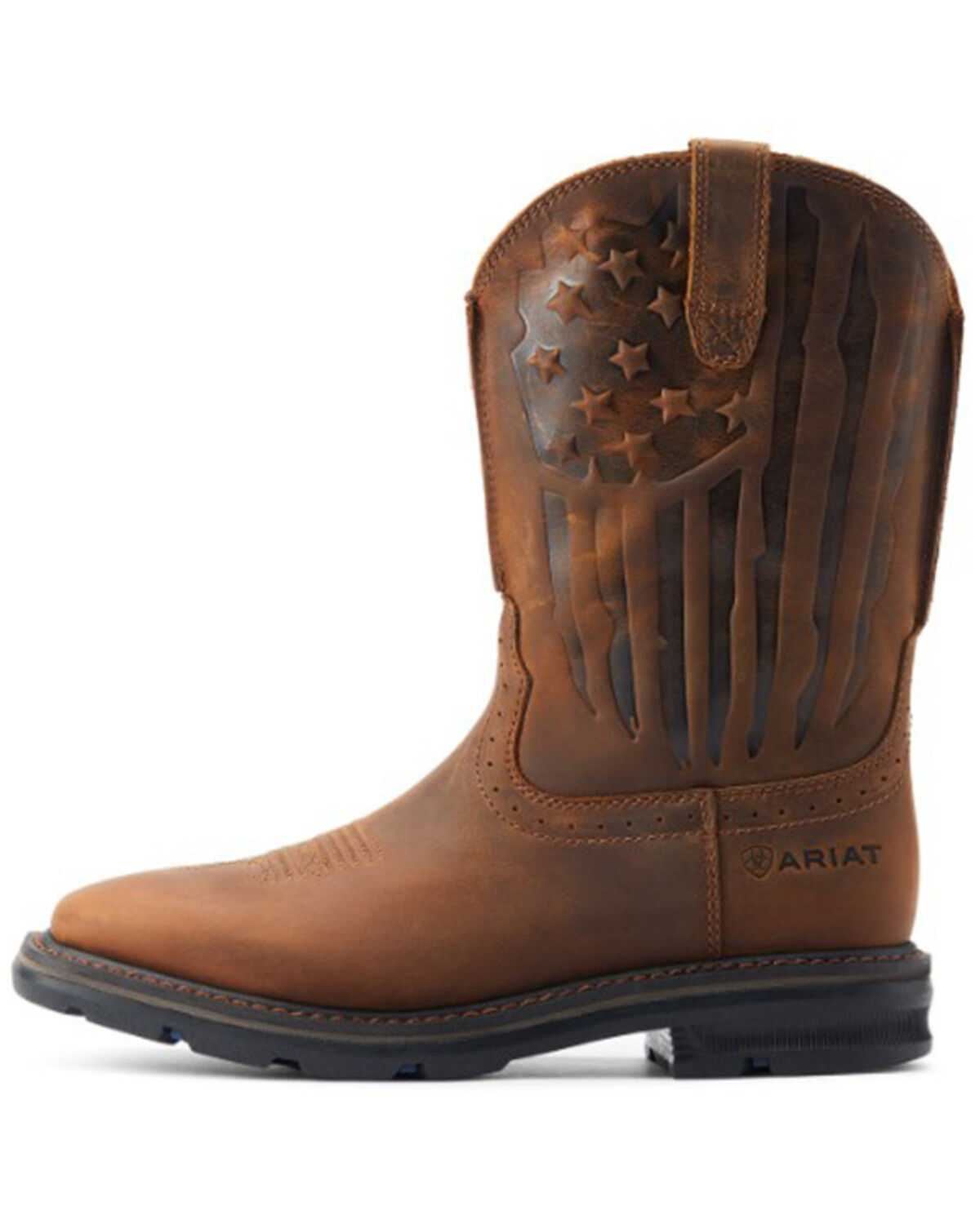 Ariat Men's Sierra Shock Shield Patriotic Western Work Boots - Broad Square Toe