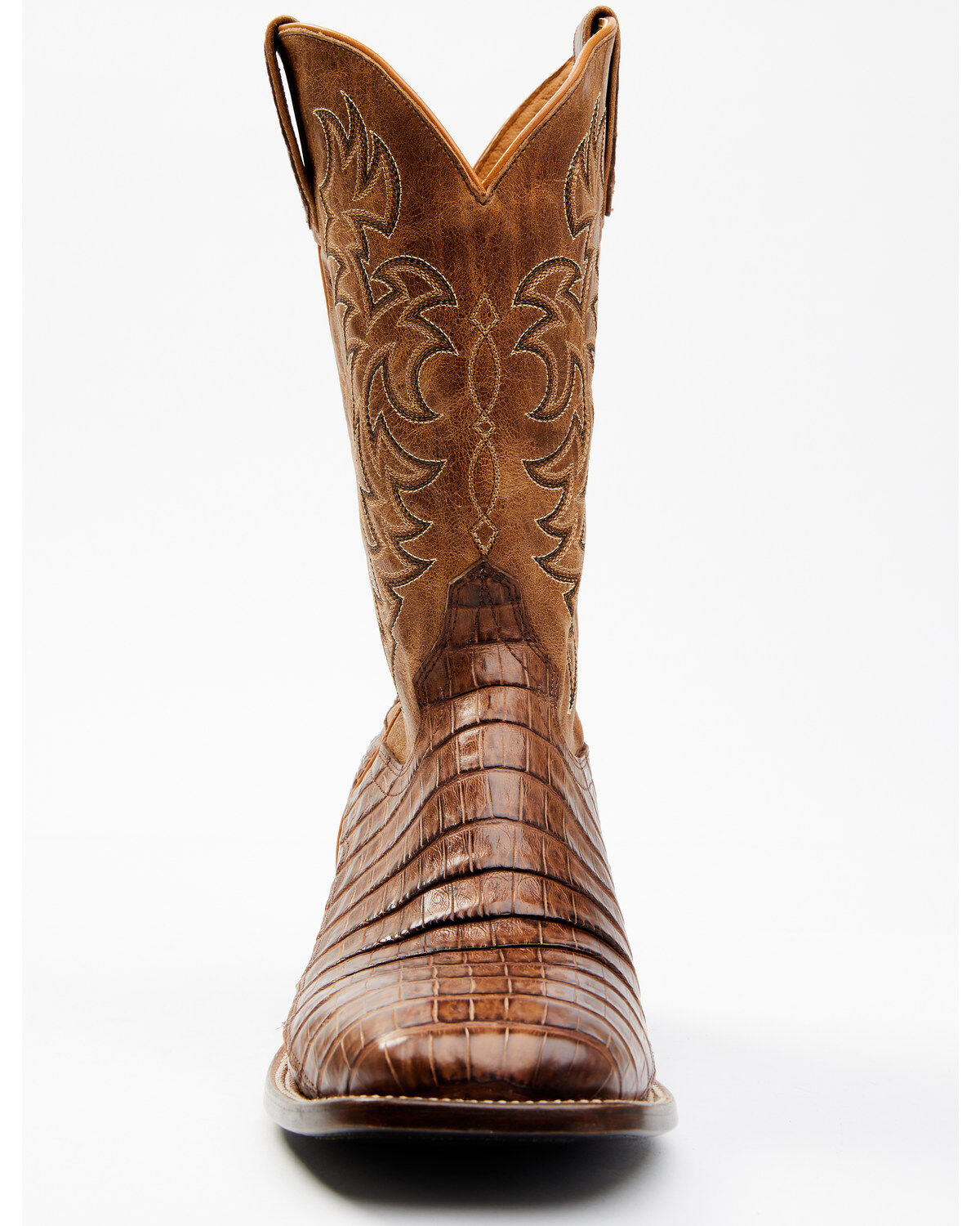 Cody James Men's Nuez Exotic Caiman Skin Western Boots - Broad Square Toe
