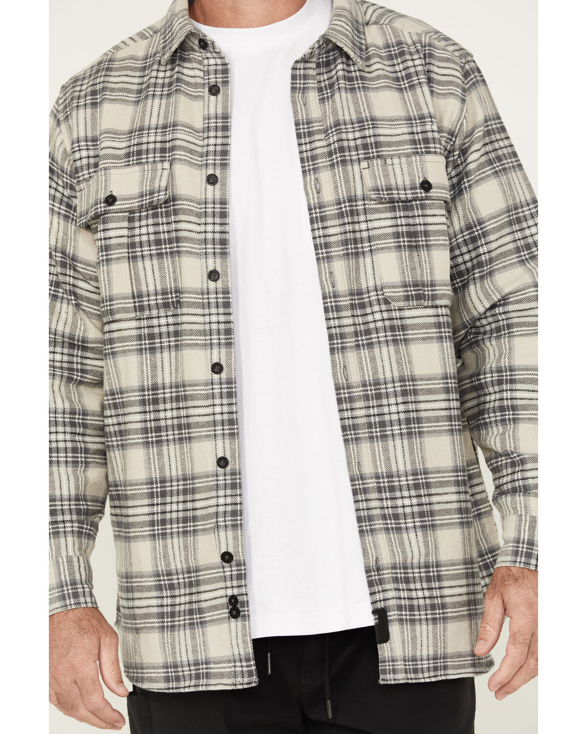 Thorogood Men's Plaid Print Heavyweight Brushed Flannel Long Sleeve Button-Down Shirt