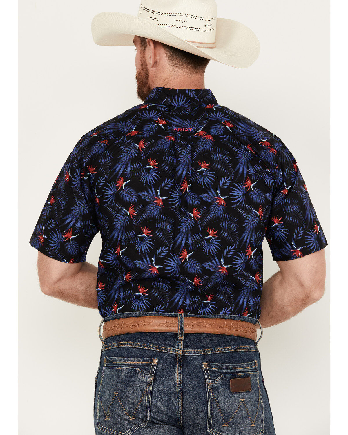 Ariat Men's Ike Fitted Short Sleeve Button Down Western Shirt