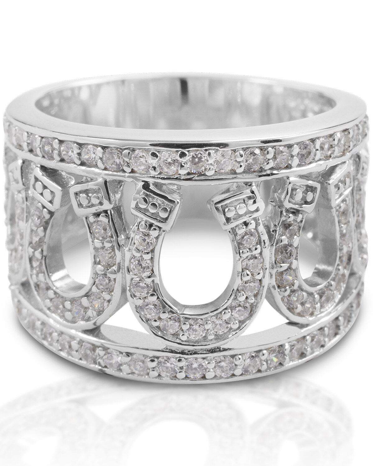 Kelly Herd Women's Seven Horseshoe Ring