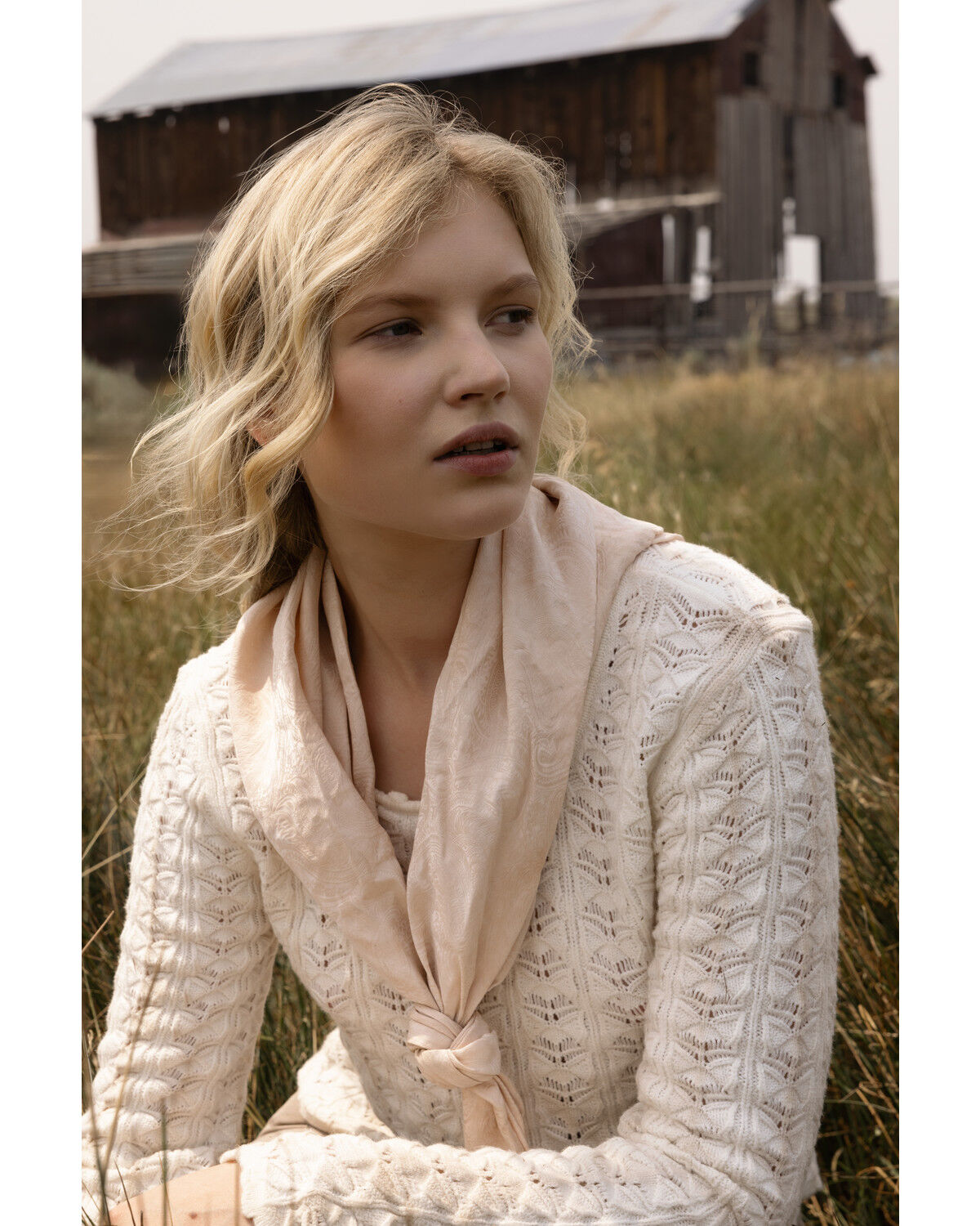 Shyanne Women's Bell Sleeve Pointelle Sweater