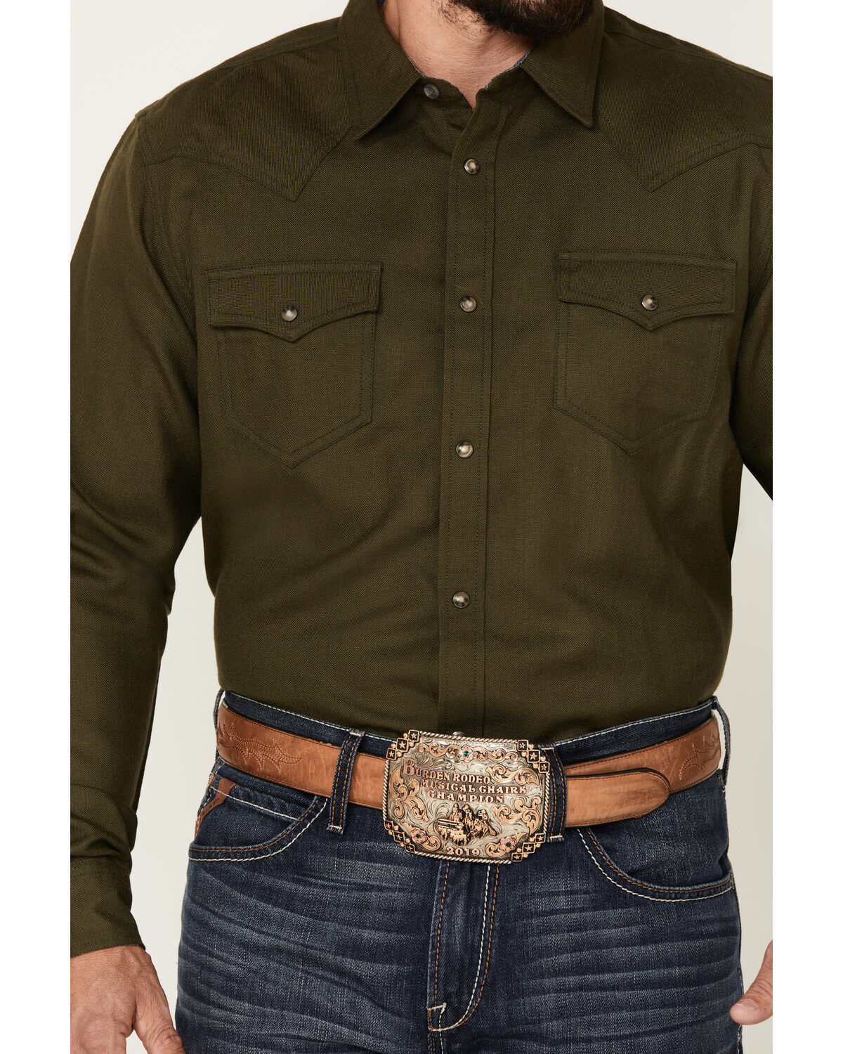 Cody James Men's Wooly Mammoth Solid Long Sleeve Snap Western Shirt