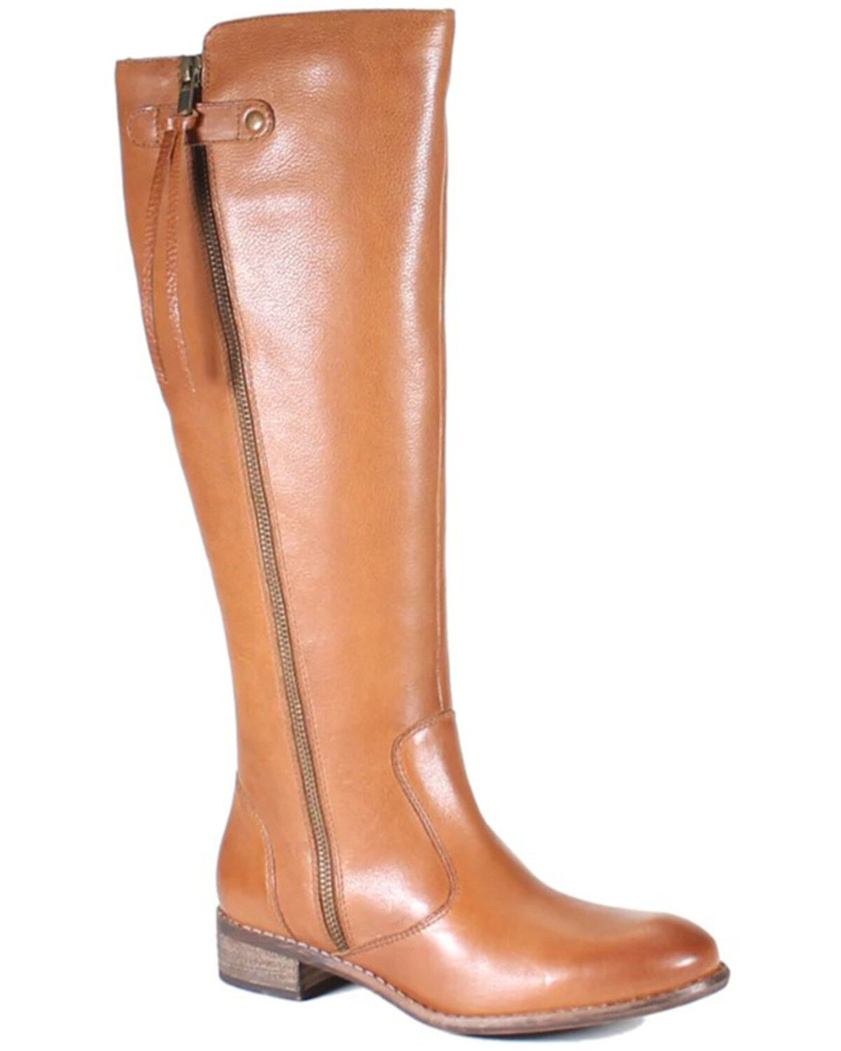 Diba True Women's Ram Sey Leather Knee High Boots - Round Toe