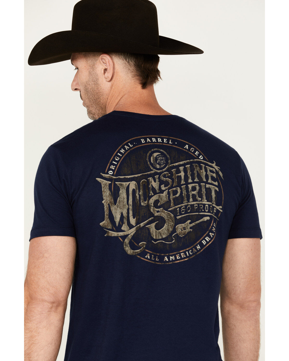 Moonshine Spirit Men's Oak Barrel Short Sleeve Graphic T-Shirt