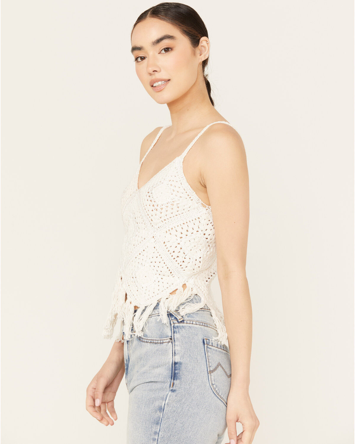 Shyanne Women's Crochet Fringe Tank