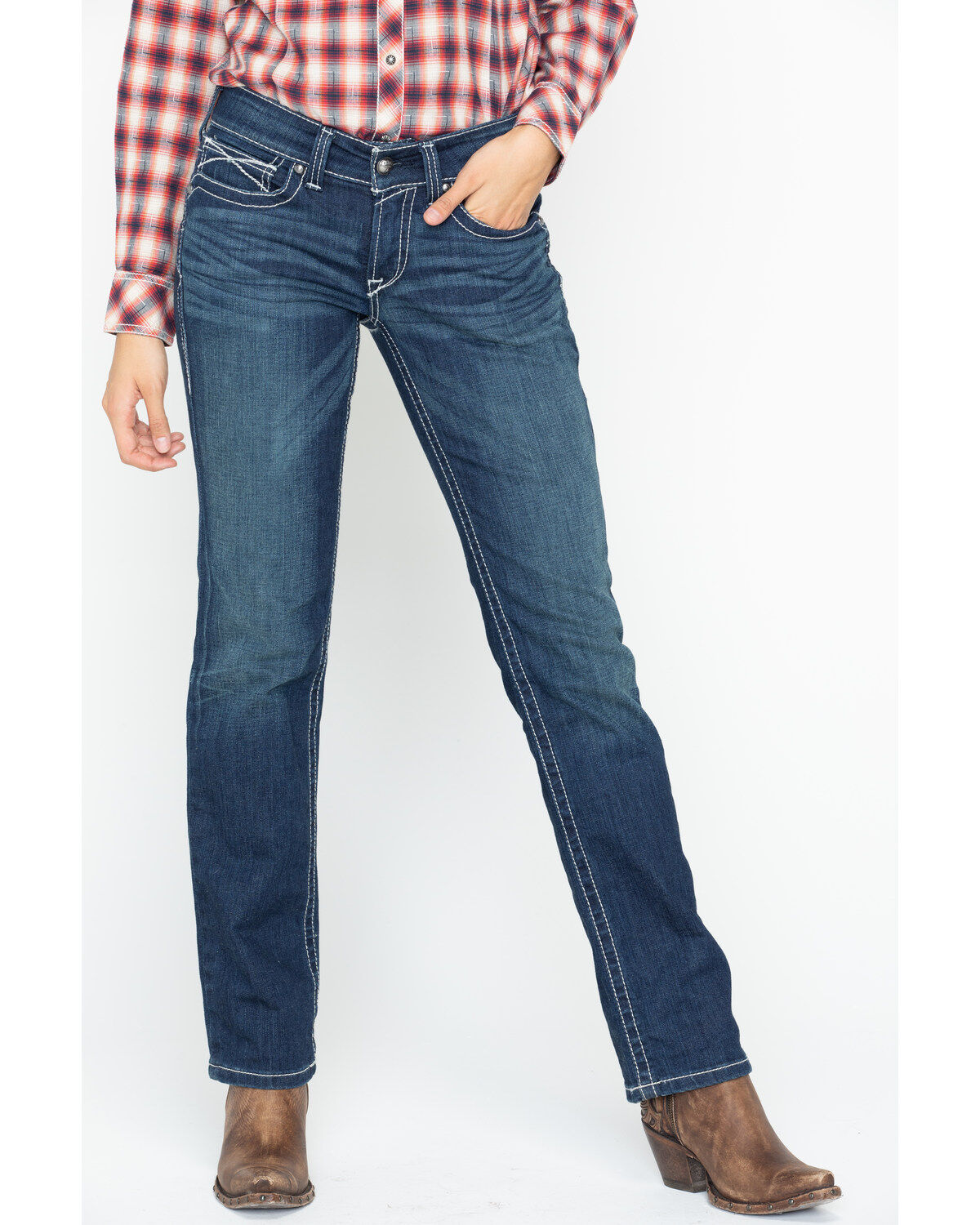 Ariat Women's Real Denim Ocean Straight Leg Riding Jeans