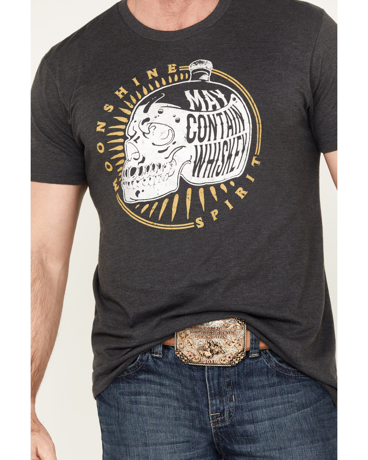 Moonshine Spirit Men's May Contain Whiskey Short Sleeve Graphic T-Shirt