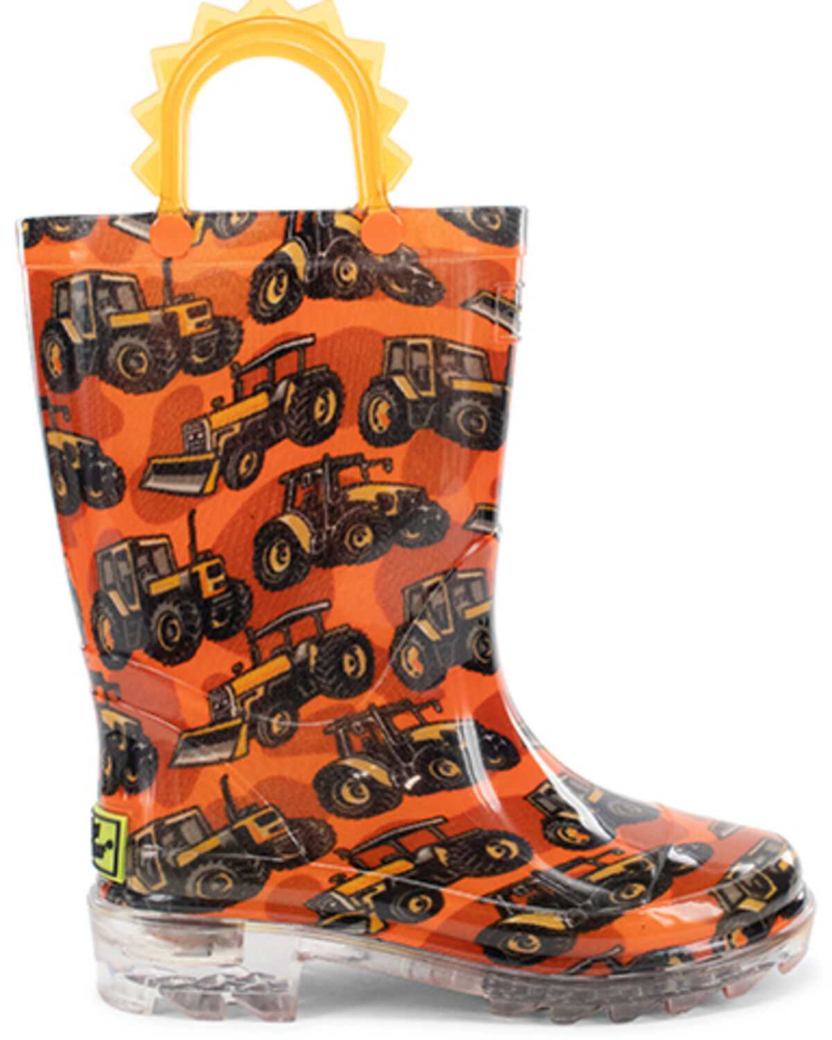 Western Chief Boys' Tractors Lighted Rain Boots - Round Toe