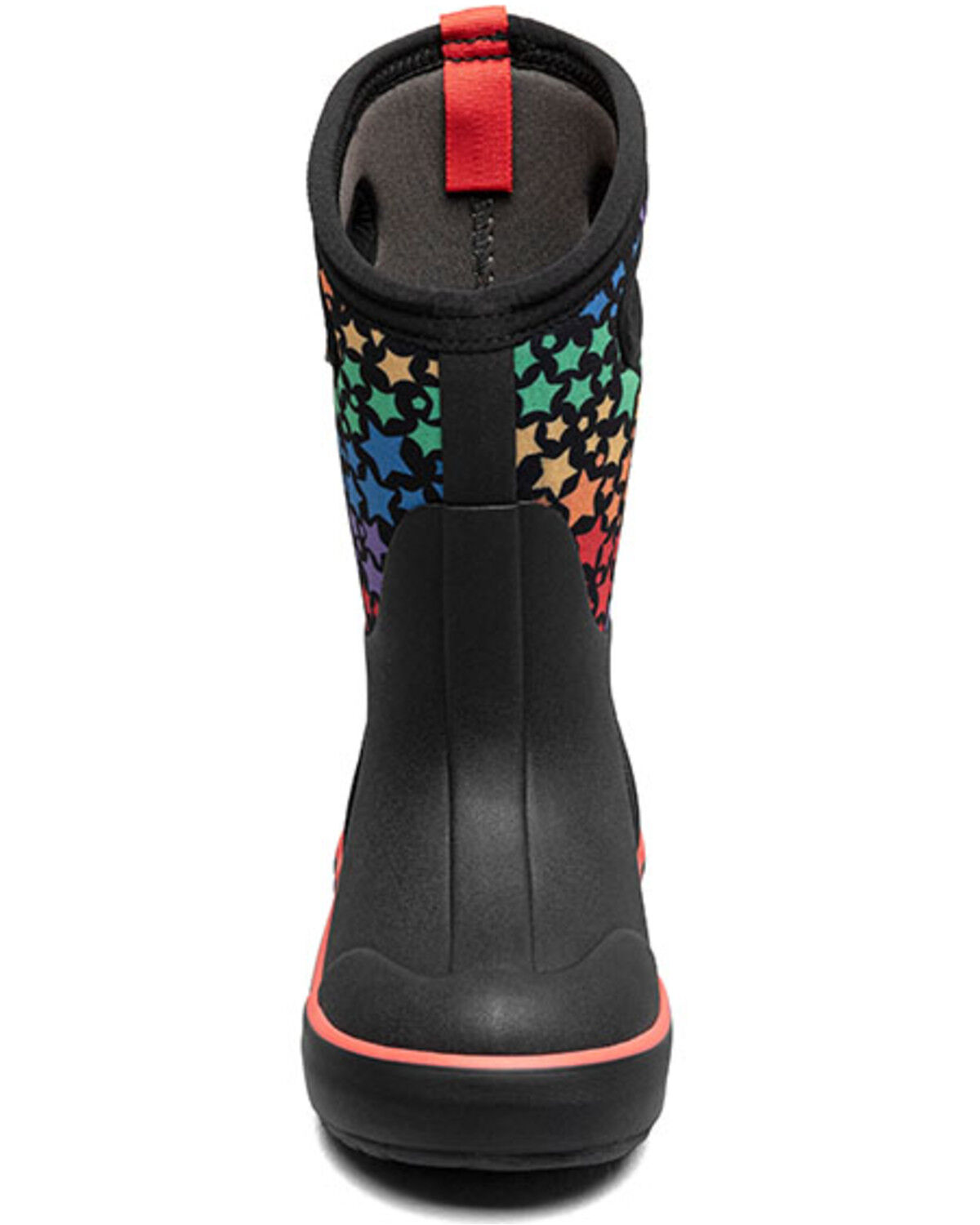 Bogs Girls' Classic II Rainbow Stars Waterproof Boots - Round Toe