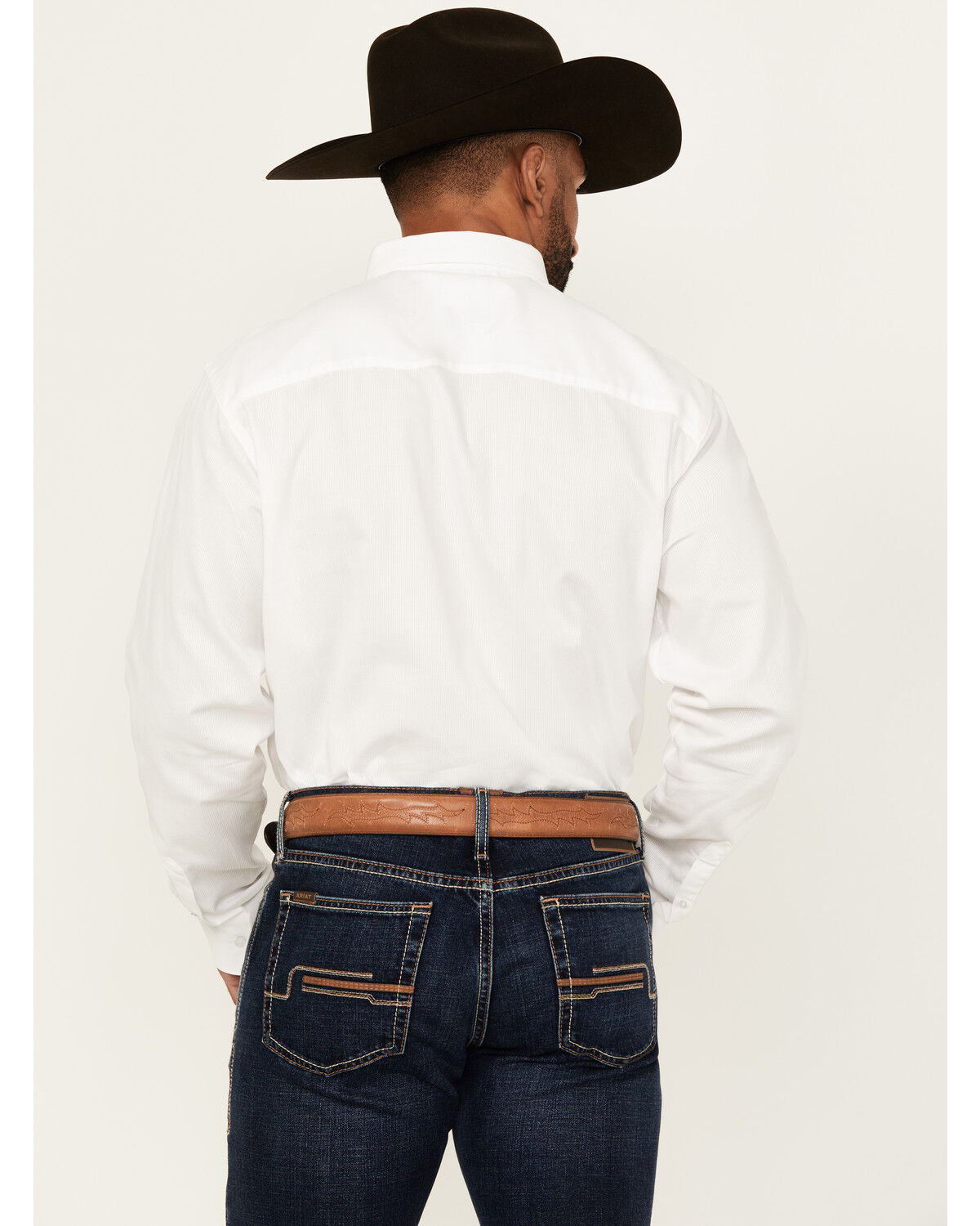 Wrangler X Cody Johnson Men's Solid Long Sleeve Button-Down Western Shirt