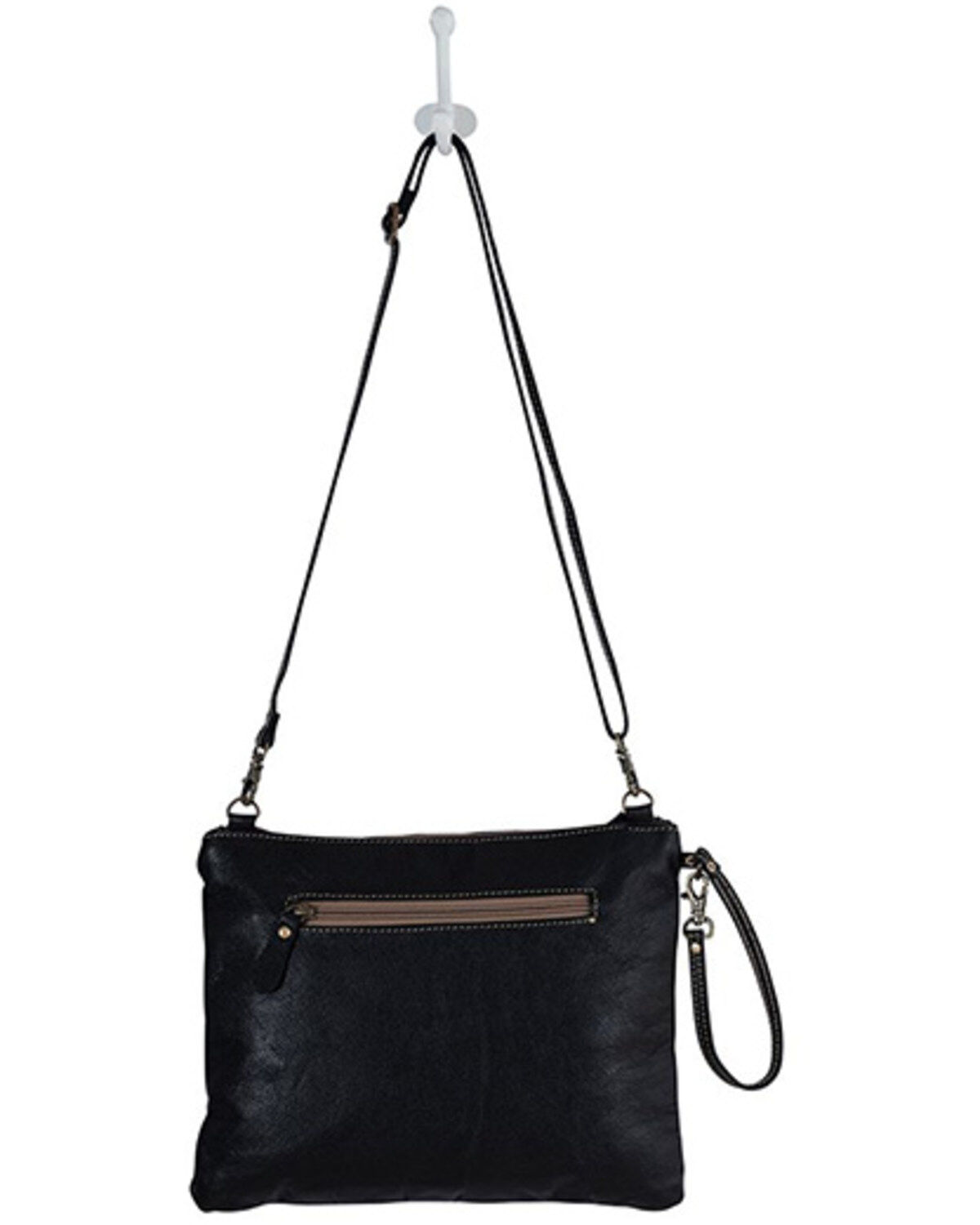 Myra Bag Women's Tyler Ridge Hair-On Leather Crossbody Bag