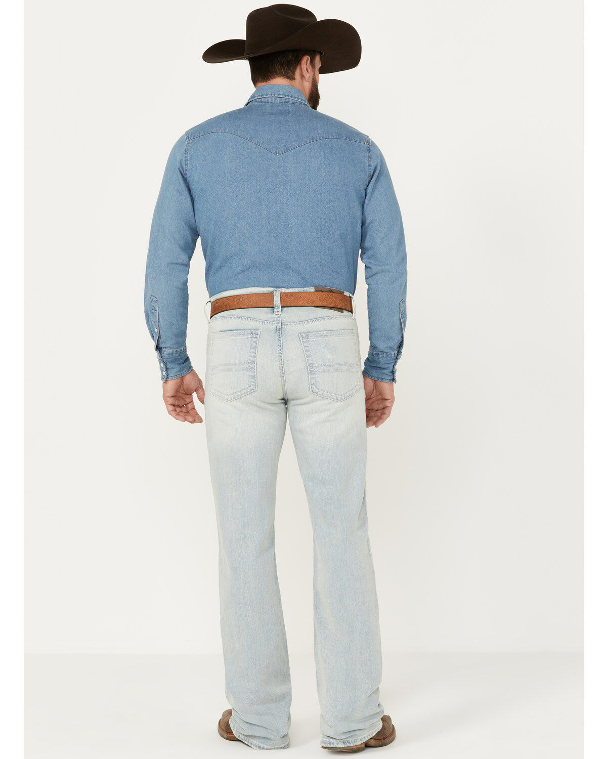 Cody James Men's Pioneer Light Wash Slim Bootcut Stretch Denim Jeans