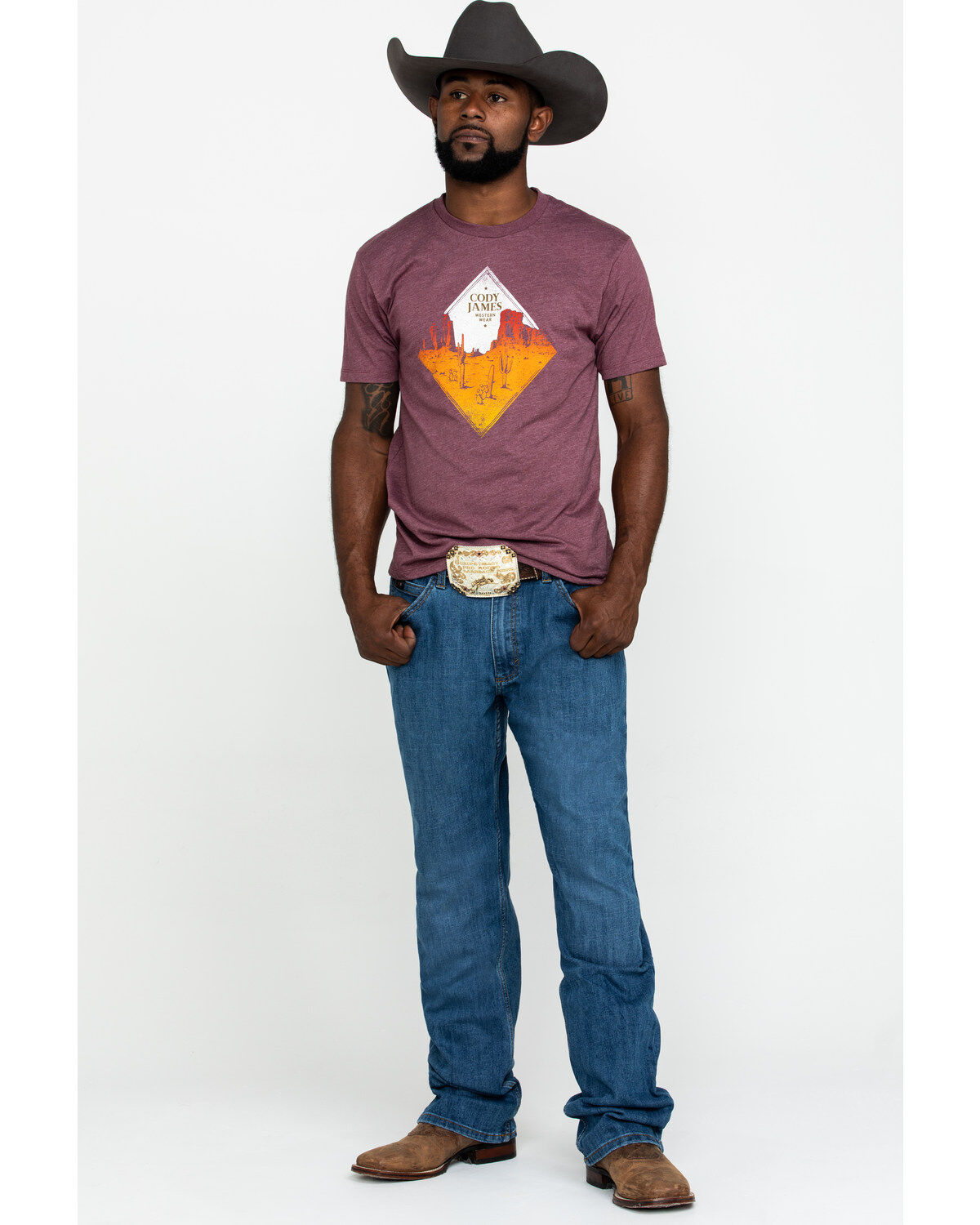 Wrangler 20X Men's Admiral Blue Relaxed Competition Bootcut Jeans