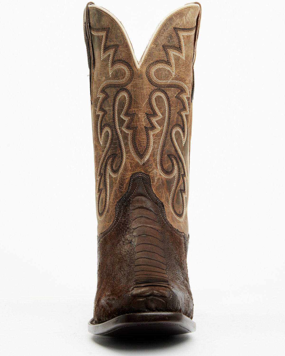 Dan Post Men's Exotic Ostrich Leg Western Boots - Square Toe