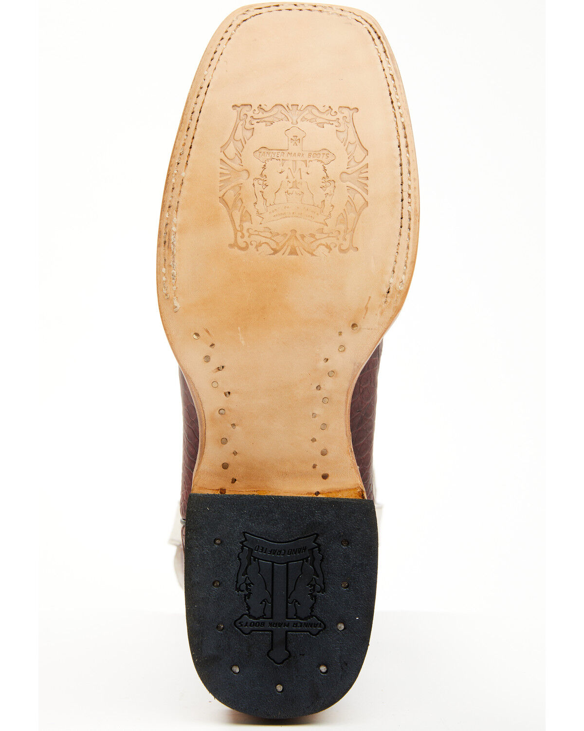 Tanner Mark Men's Exotic Caiman Western Boots - Broad Square Toe