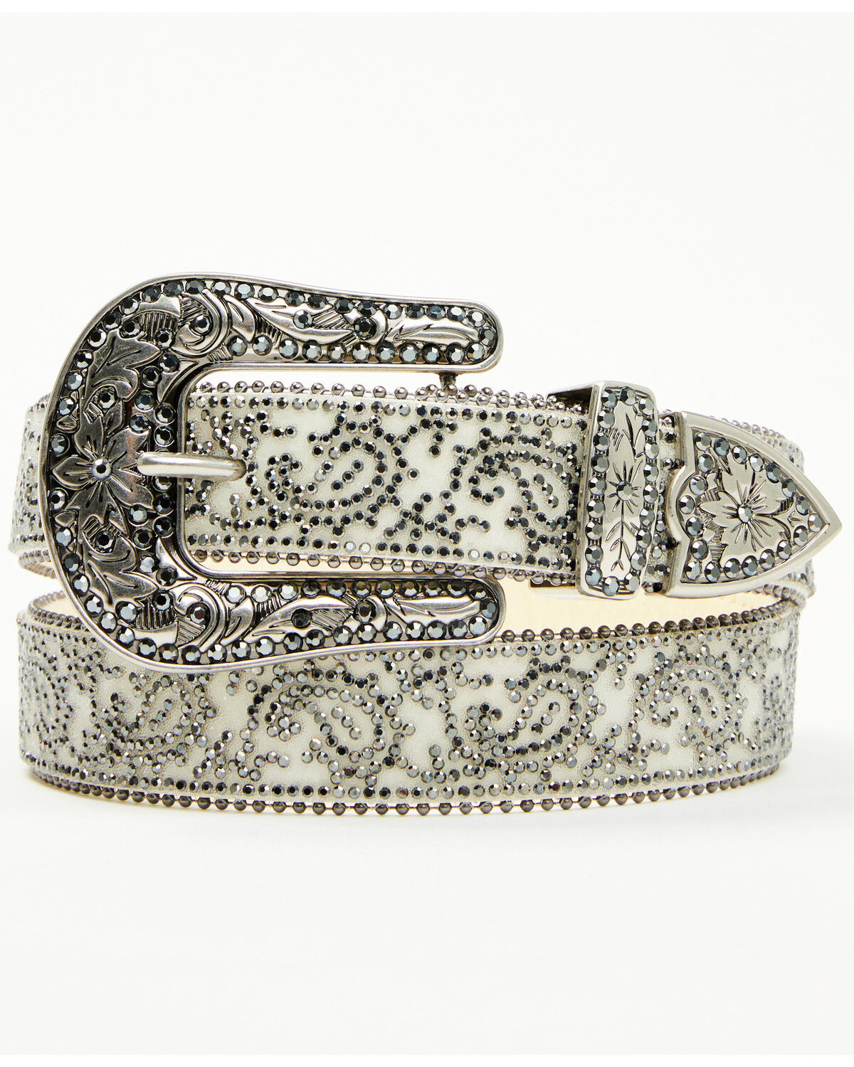 Shyanne Women's Stasia Rhinestone Paisley Print Belt