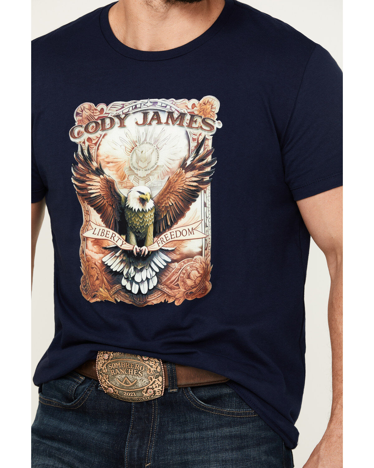Cody James Men's Liberty Death Short Sleeve Graphic T-Shirt