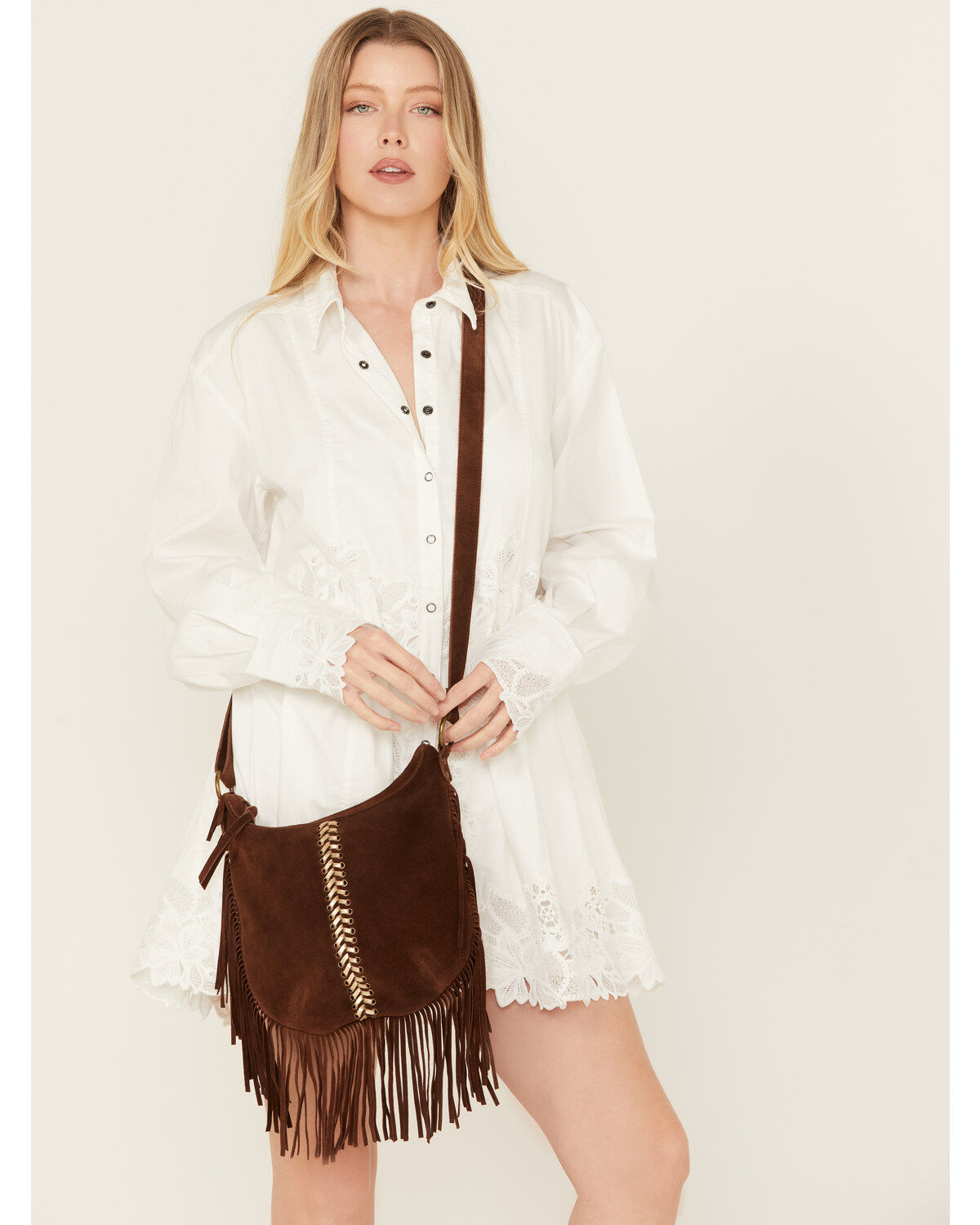 Idyllwind Women's Perlita Suede Crossbody Bag