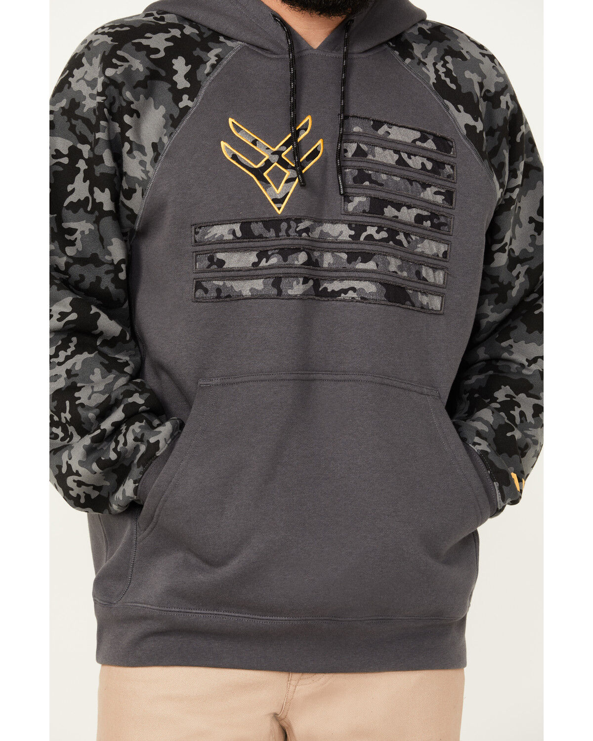 Hawx Men's Raglan Water Resistant Hooded Work Sweatshirt