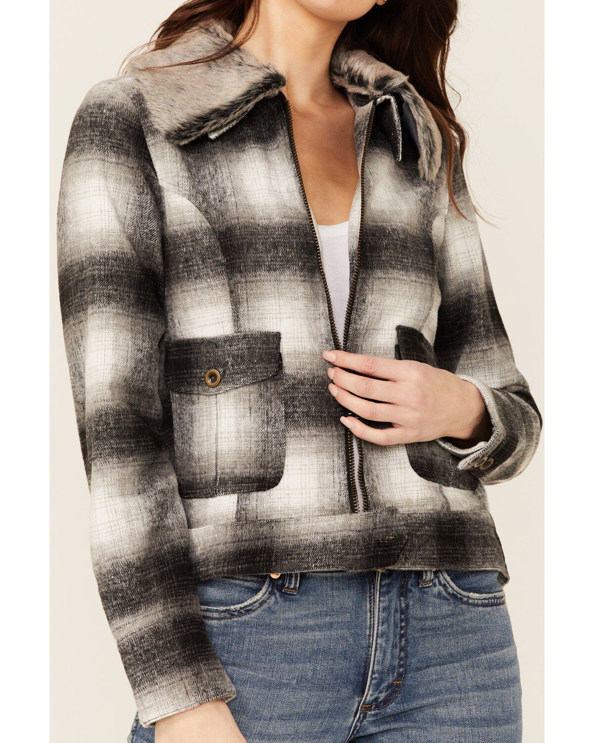 Stetson Women's Ombre Plaid Jacket