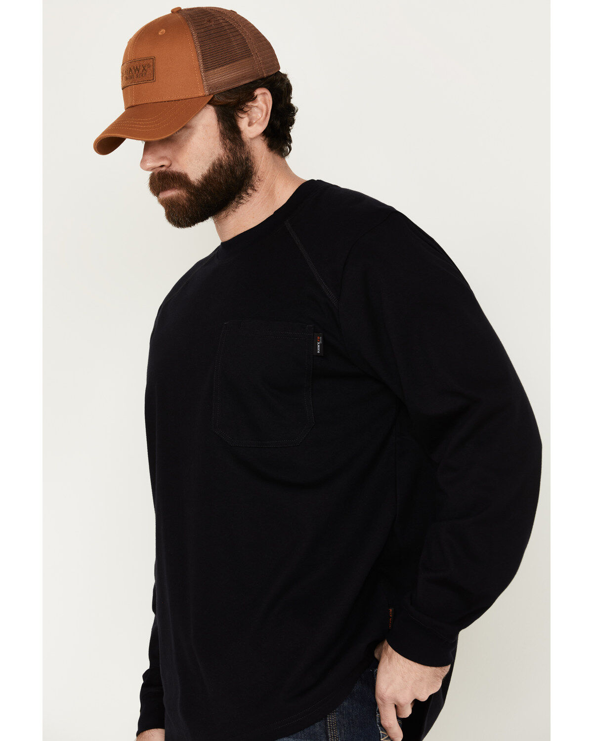 Hawx Men's FR Long Sleeve Pocket T-Shirt - Tall