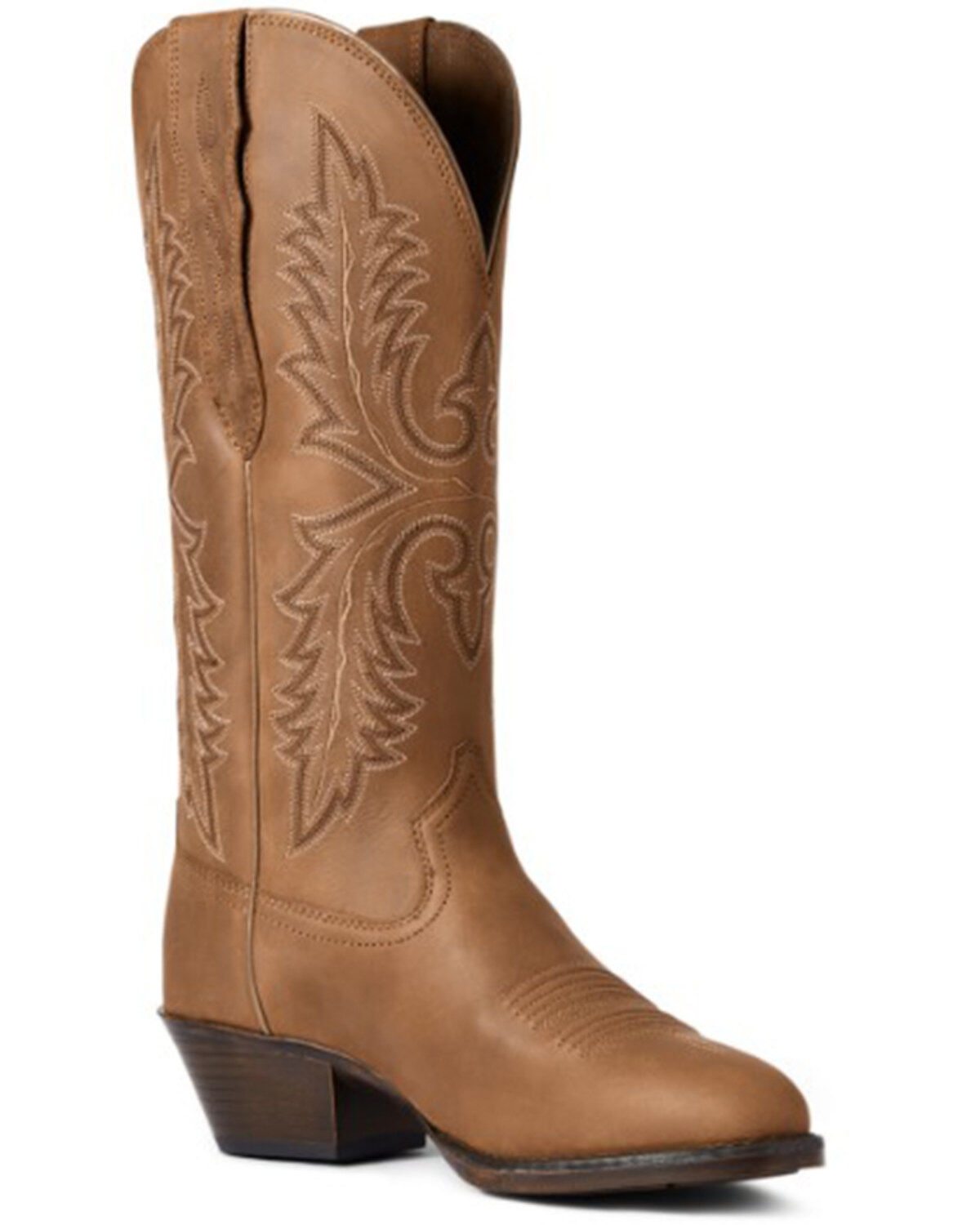 Ariat Women's Tan Bomber Heritage Elastic Cuff Lightweight Full-Grain Western Performance Boots - Round Toe