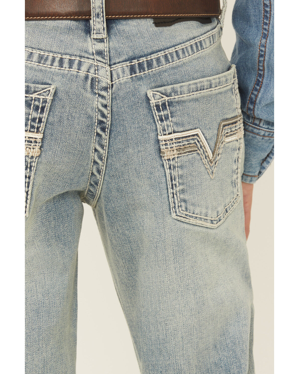 Rock & Roll Denim Boys' Light Wash Bootcut Stretch Denim Jeans