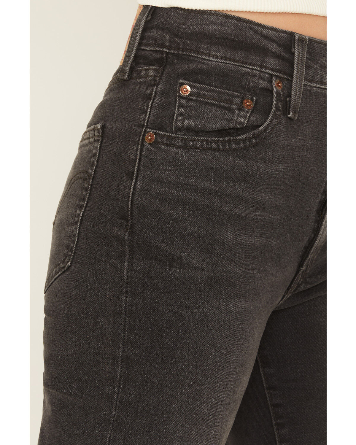 Levi's Women's Cut and Dry Ribcage Bell Bottom Flare Denim Jeans